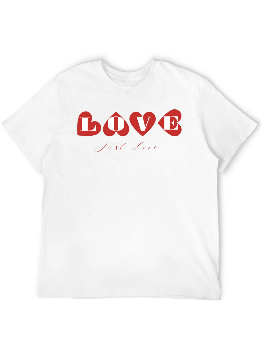 Love Heart Graphic Black T-Shirt