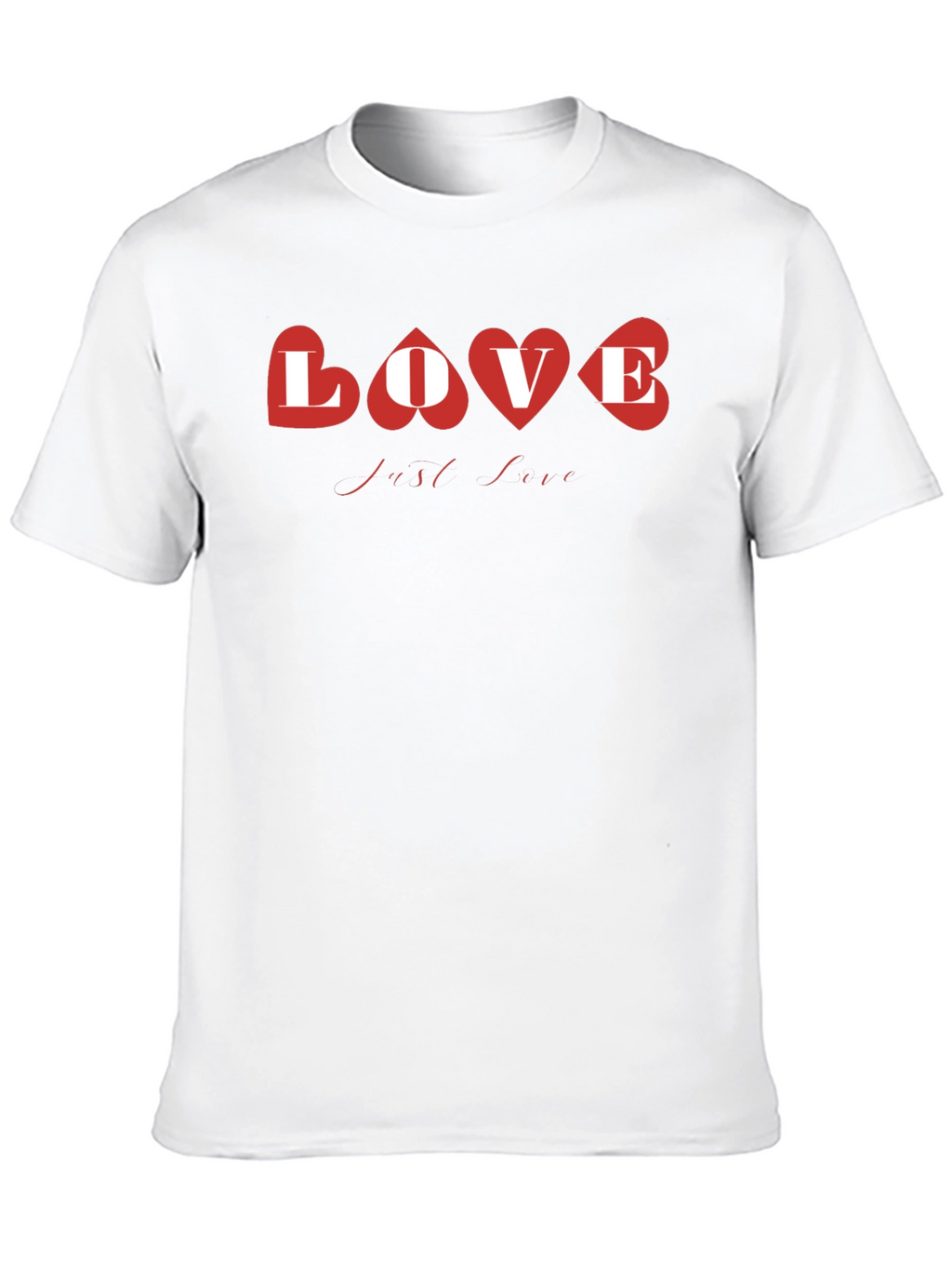 Love Heart Graphic Black T-Shirt