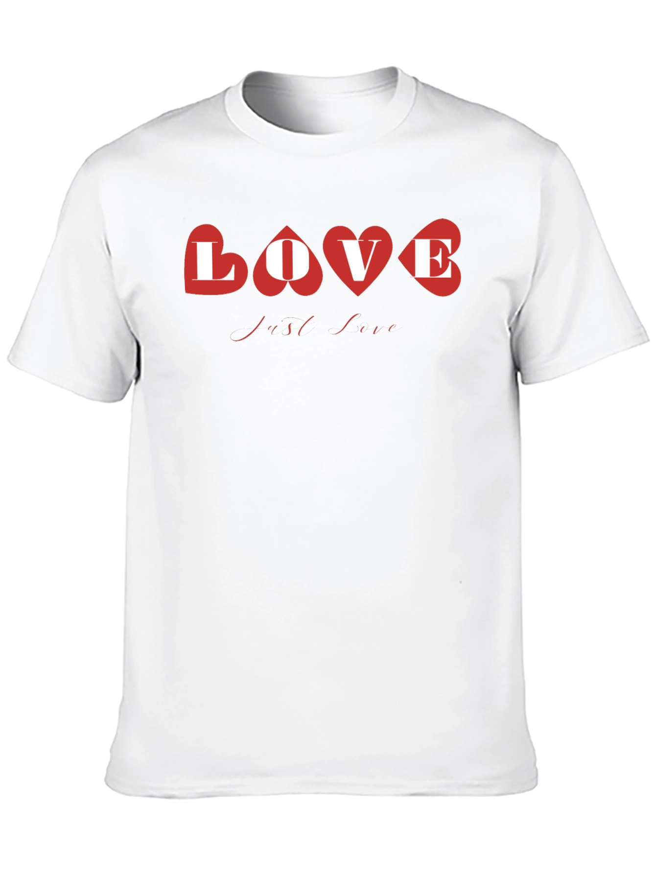 Love Heart Graphic Black T-Shirt