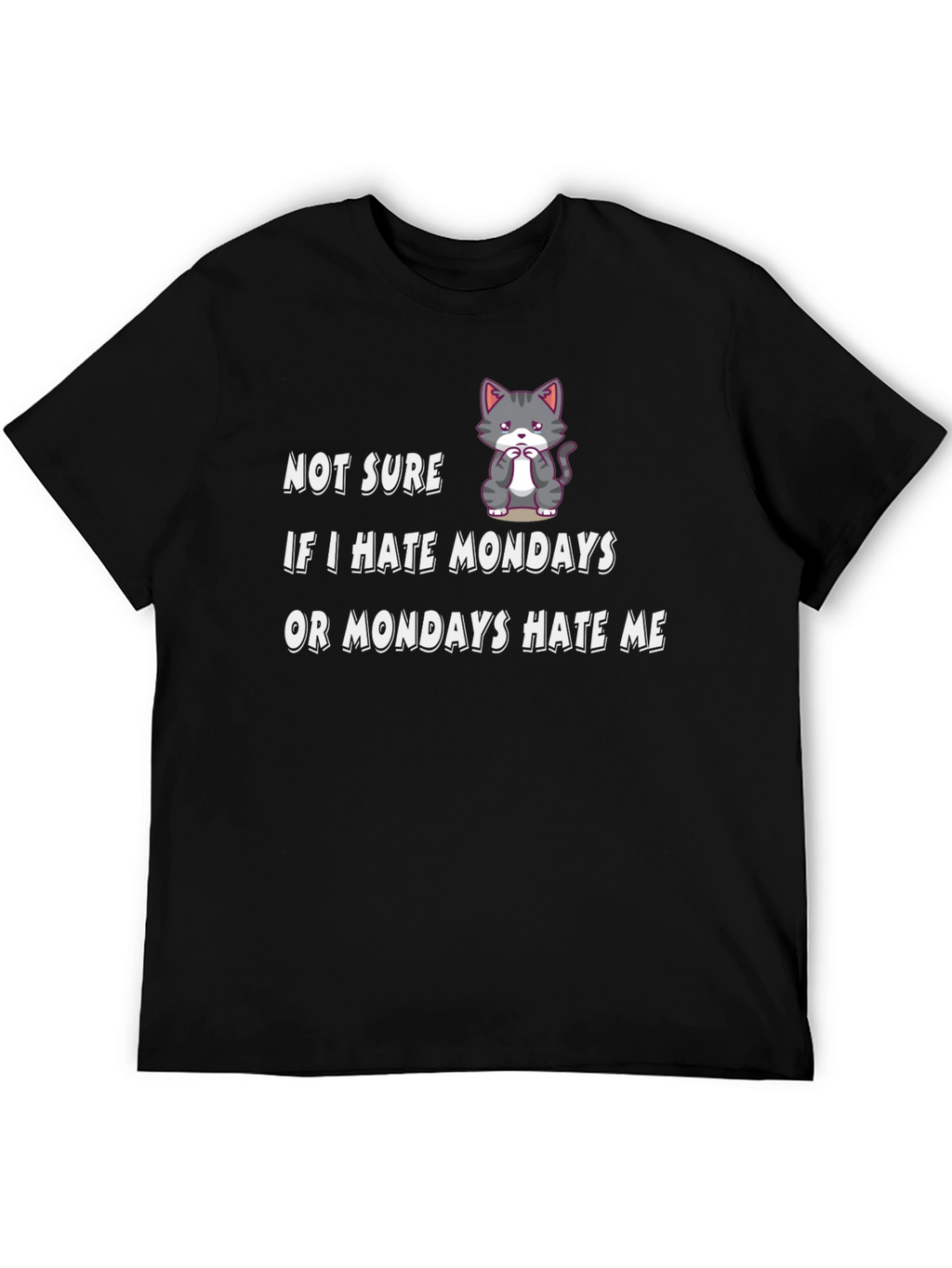Funny Monday Hater Graphic T-Shirt