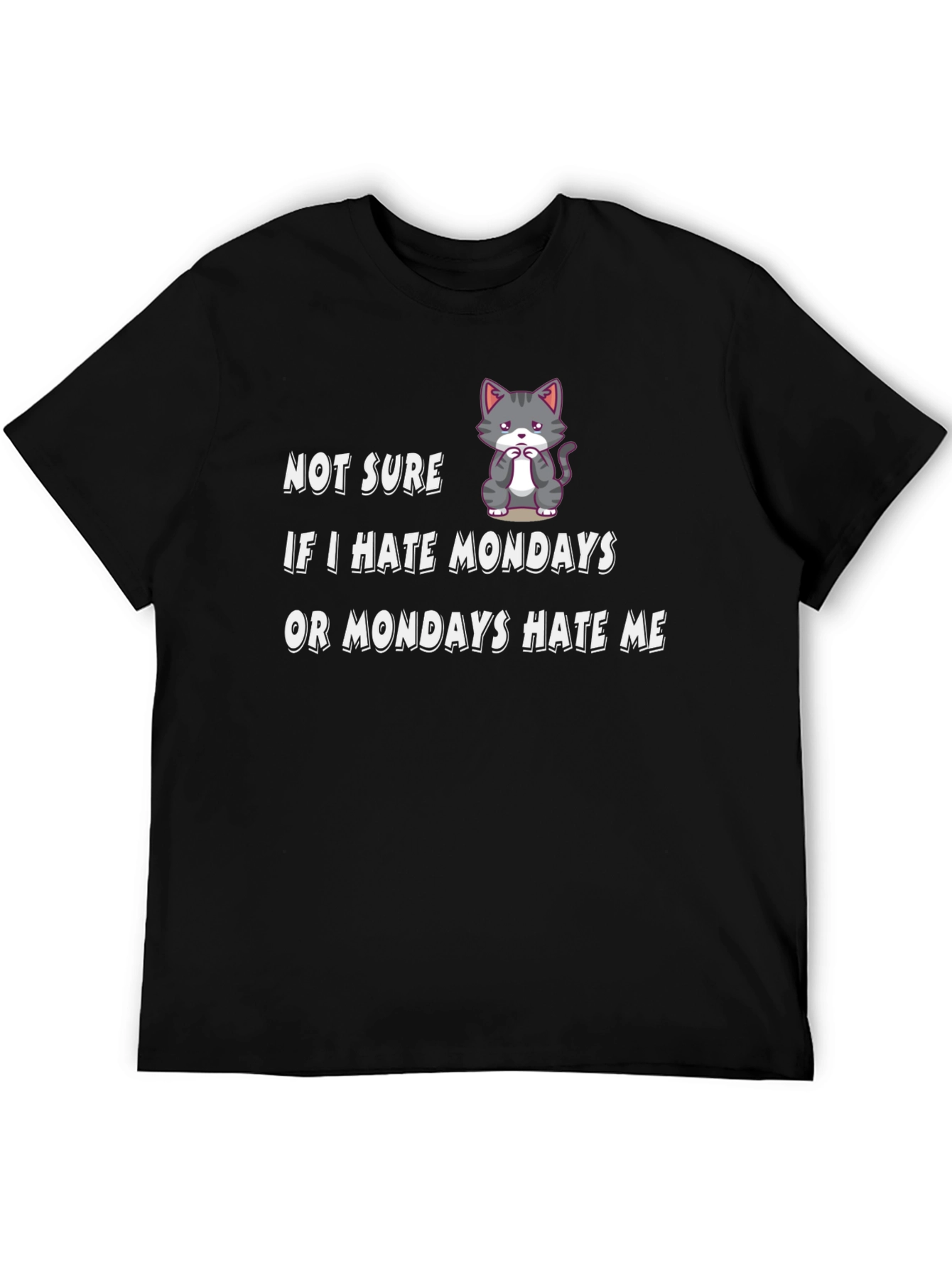 Funny Monday Hater Graphic T-Shirt