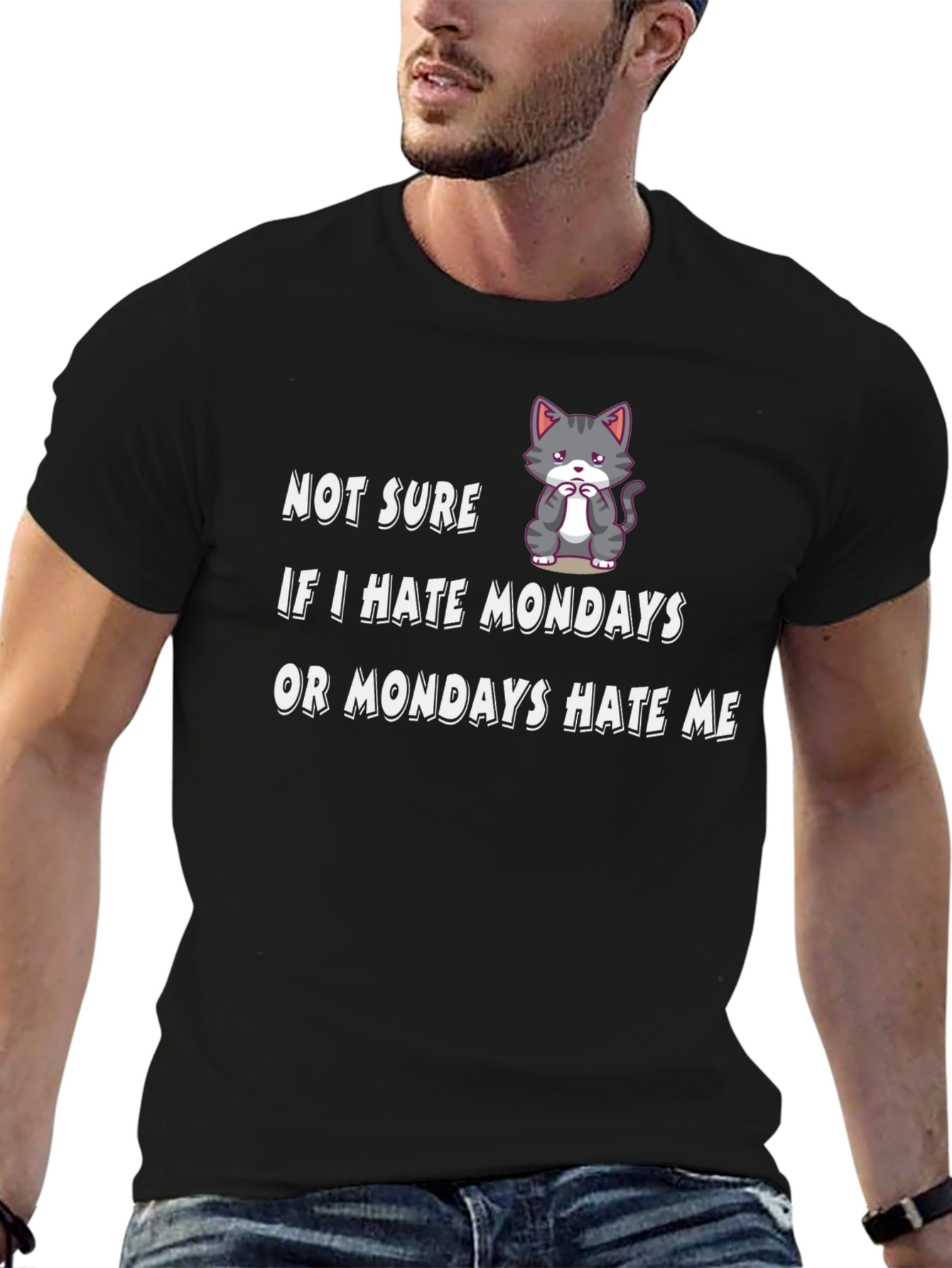Funny Monday Hater Graphic T-Shirt