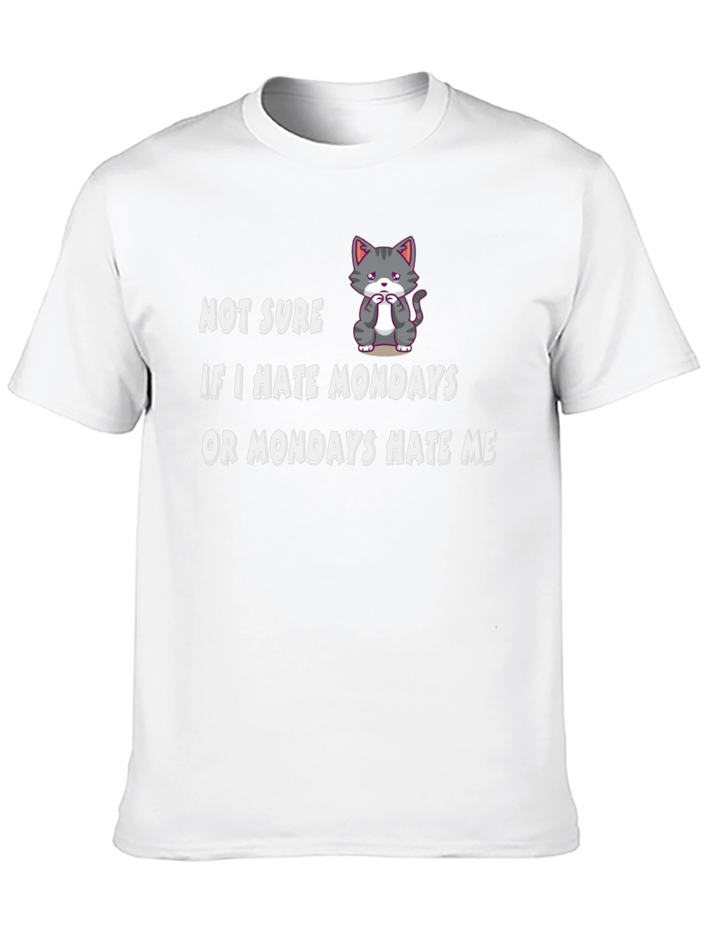 Funny Monday Hater Graphic T-Shirt