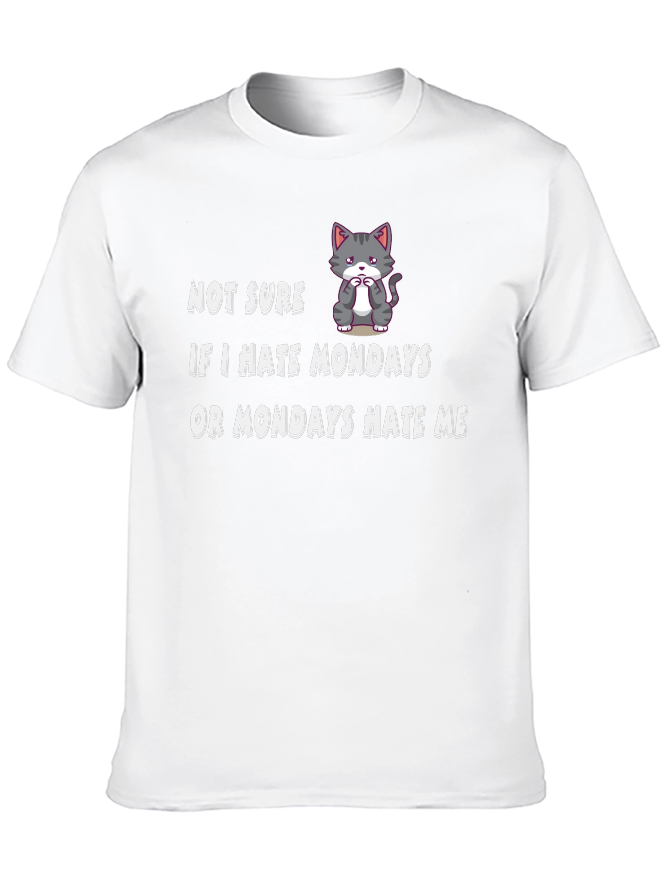 Funny Monday Hater Graphic T-Shirt