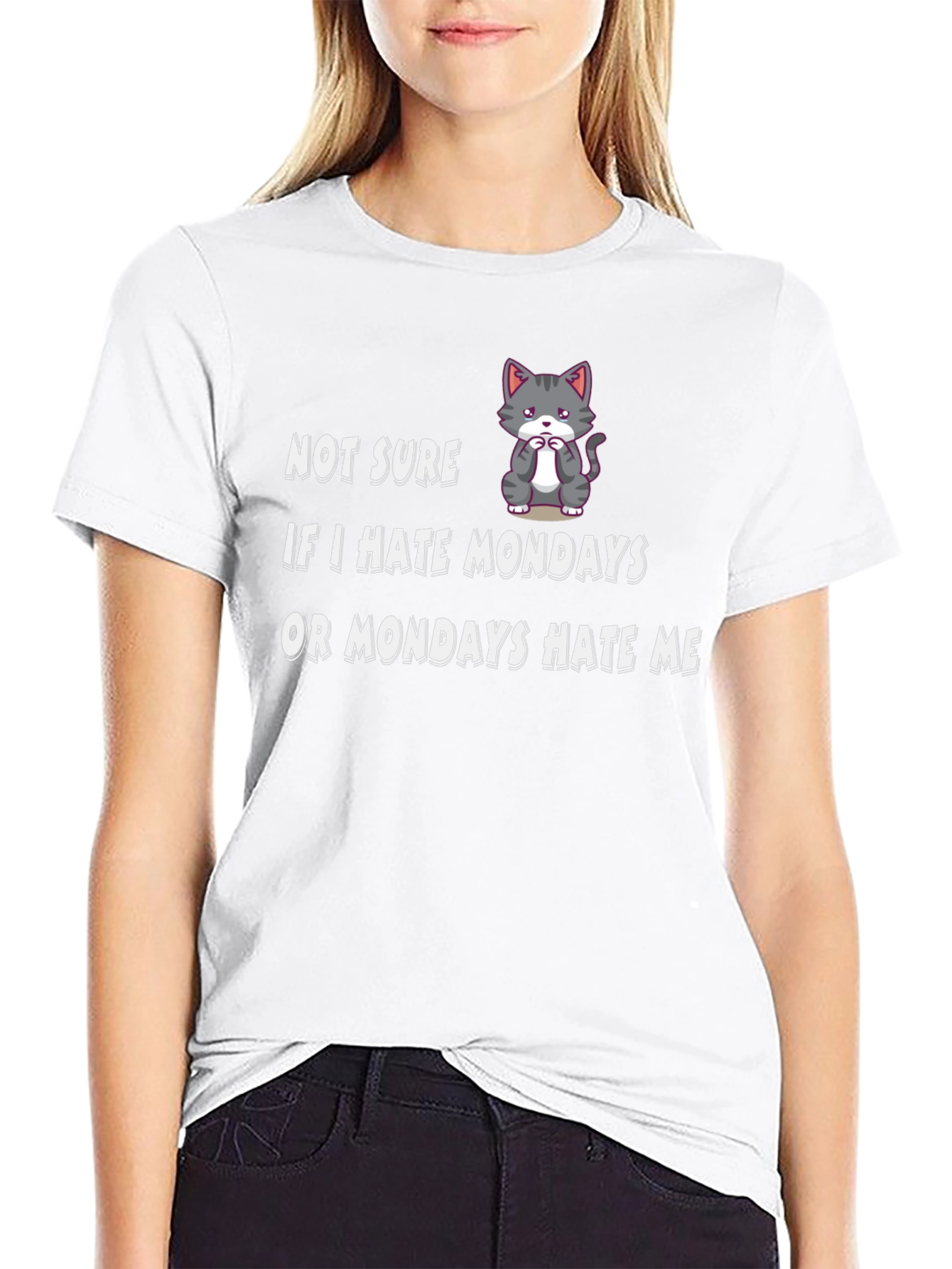 Funny Monday Hater Graphic T-Shirt