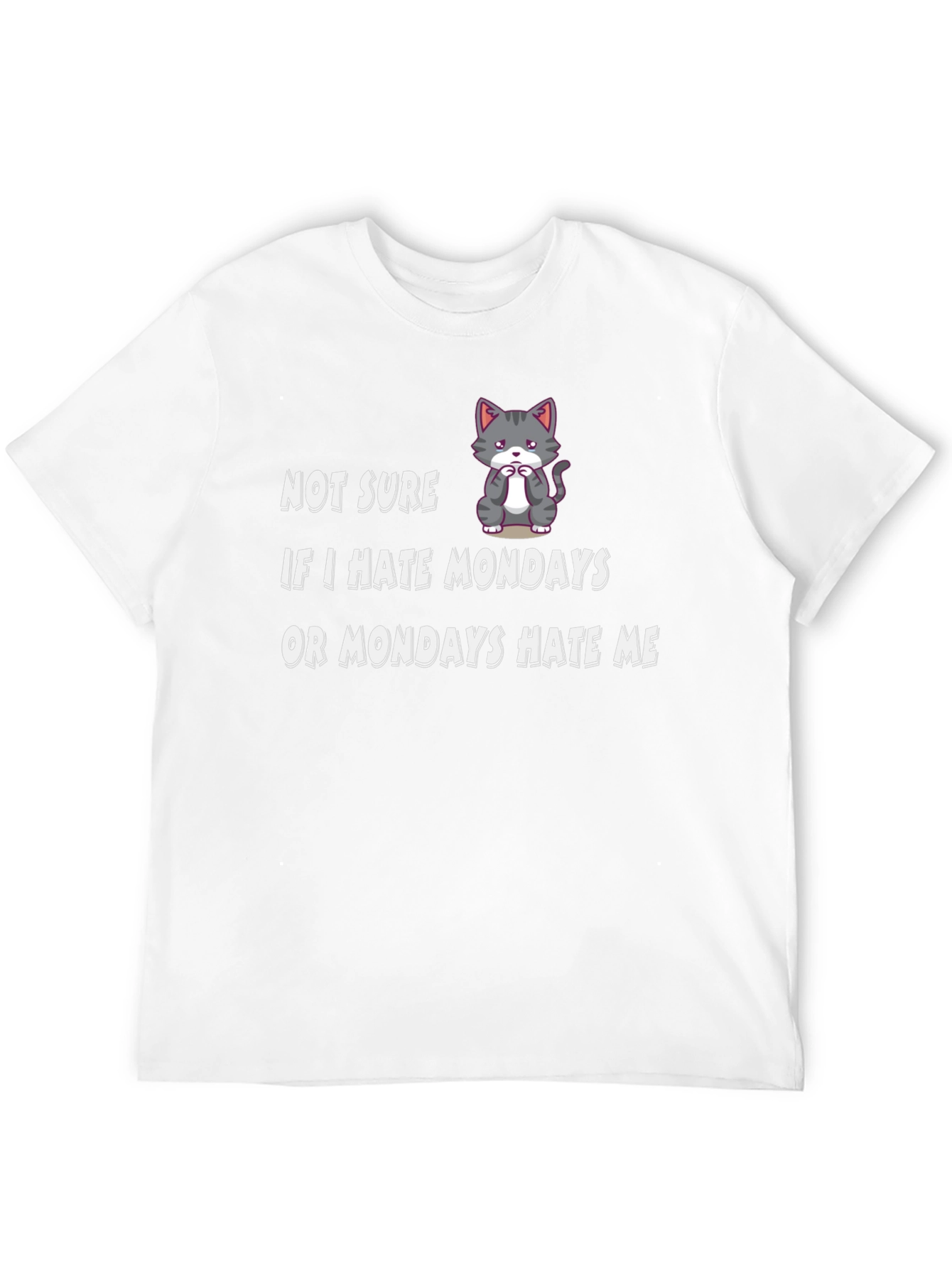 Funny Monday Hater Graphic T-Shirt