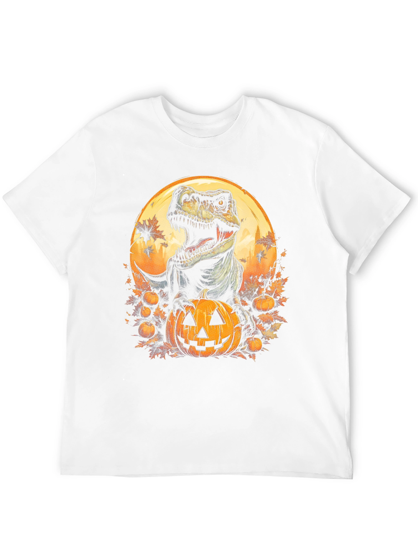 Dino Pumpkin Halloween T-Shirt