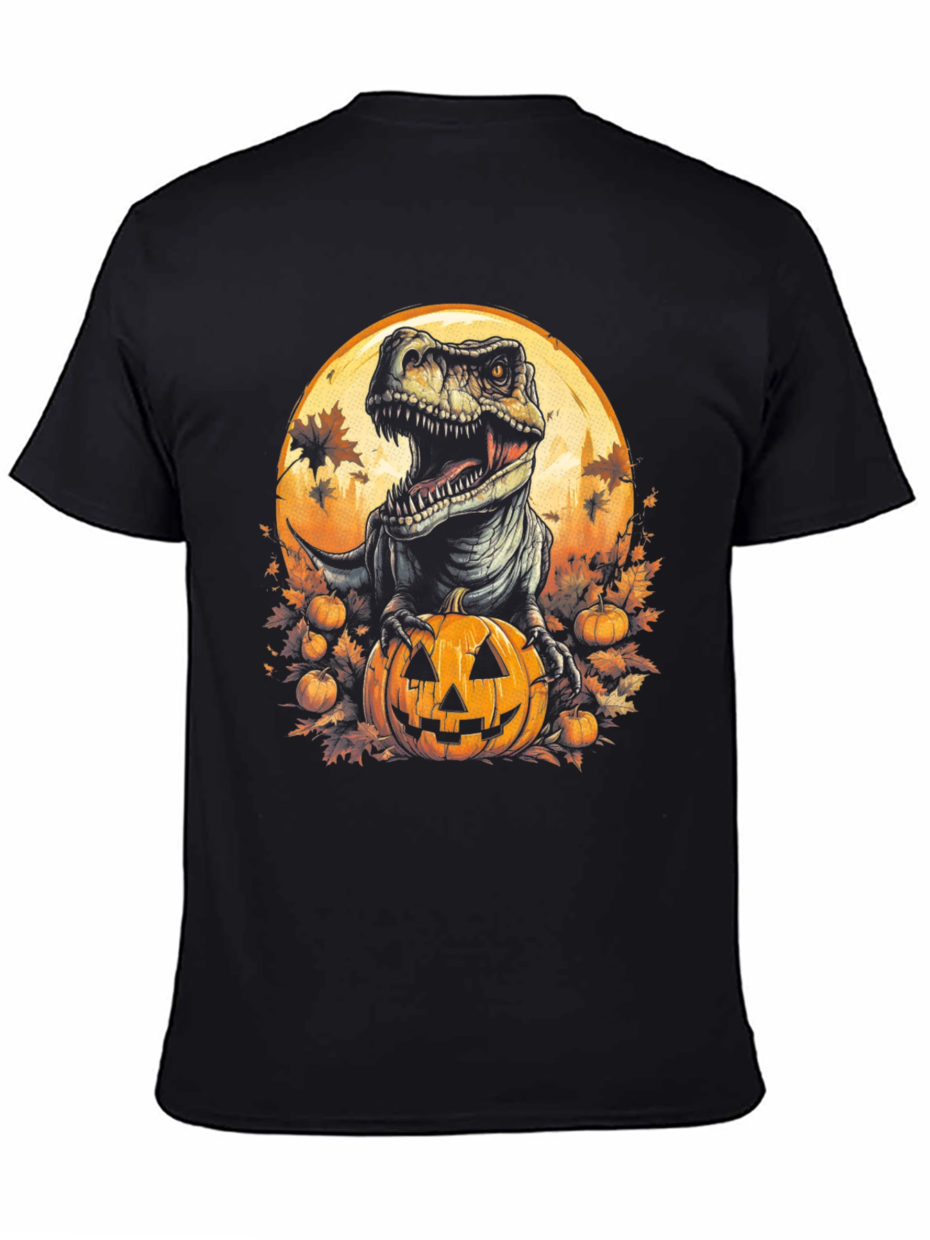 Dino Pumpkin Halloween T-Shirt