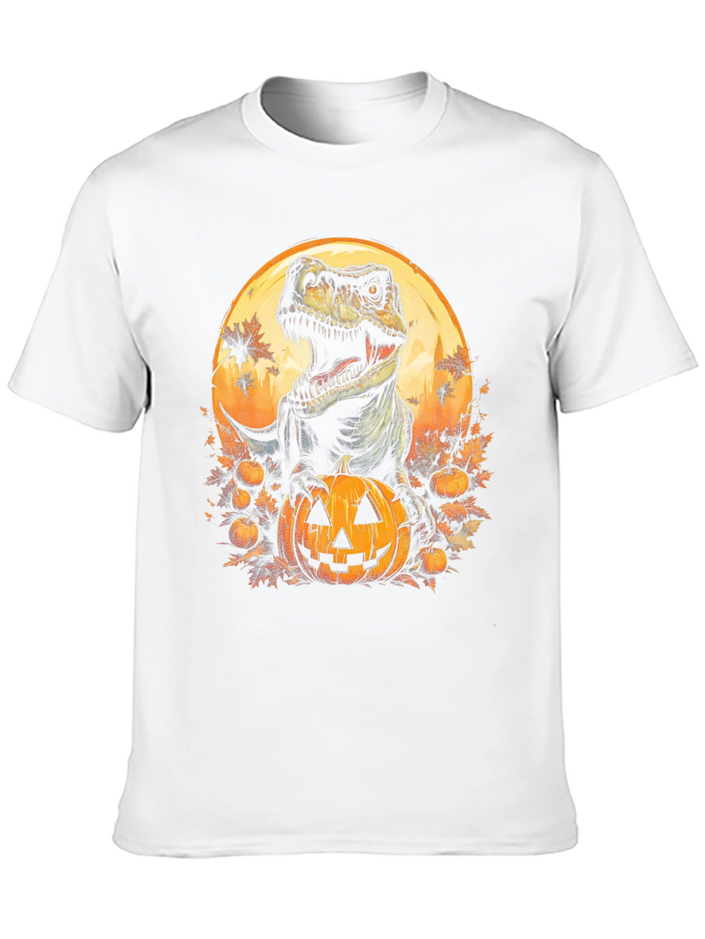 Dino Pumpkin Halloween T-Shirt
