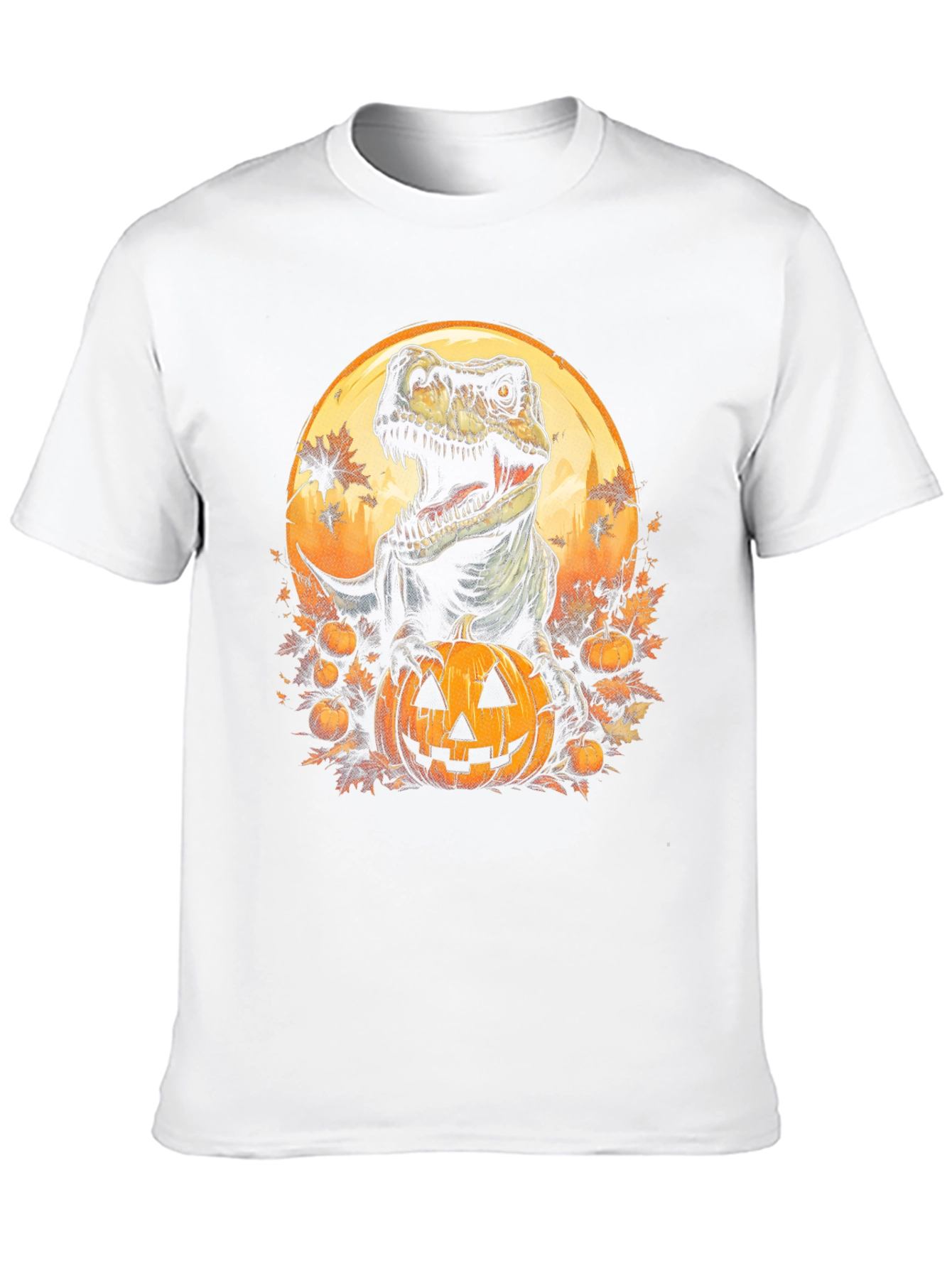Dino Pumpkin Halloween T-Shirt