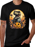 Dino Pumpkin Halloween T-Shirt