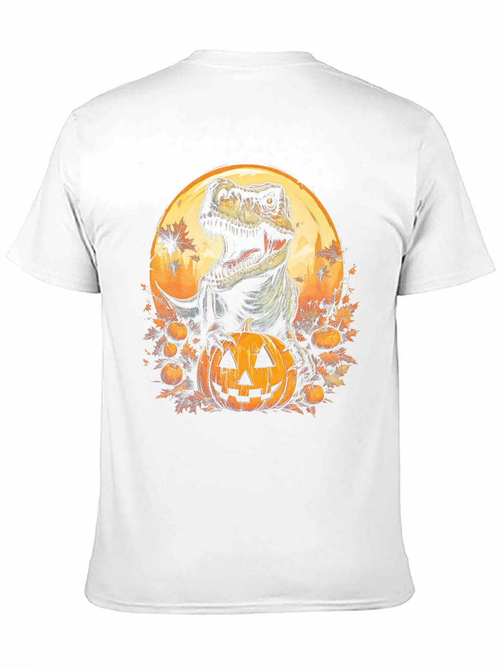 Dino Pumpkin Halloween T-Shirt
