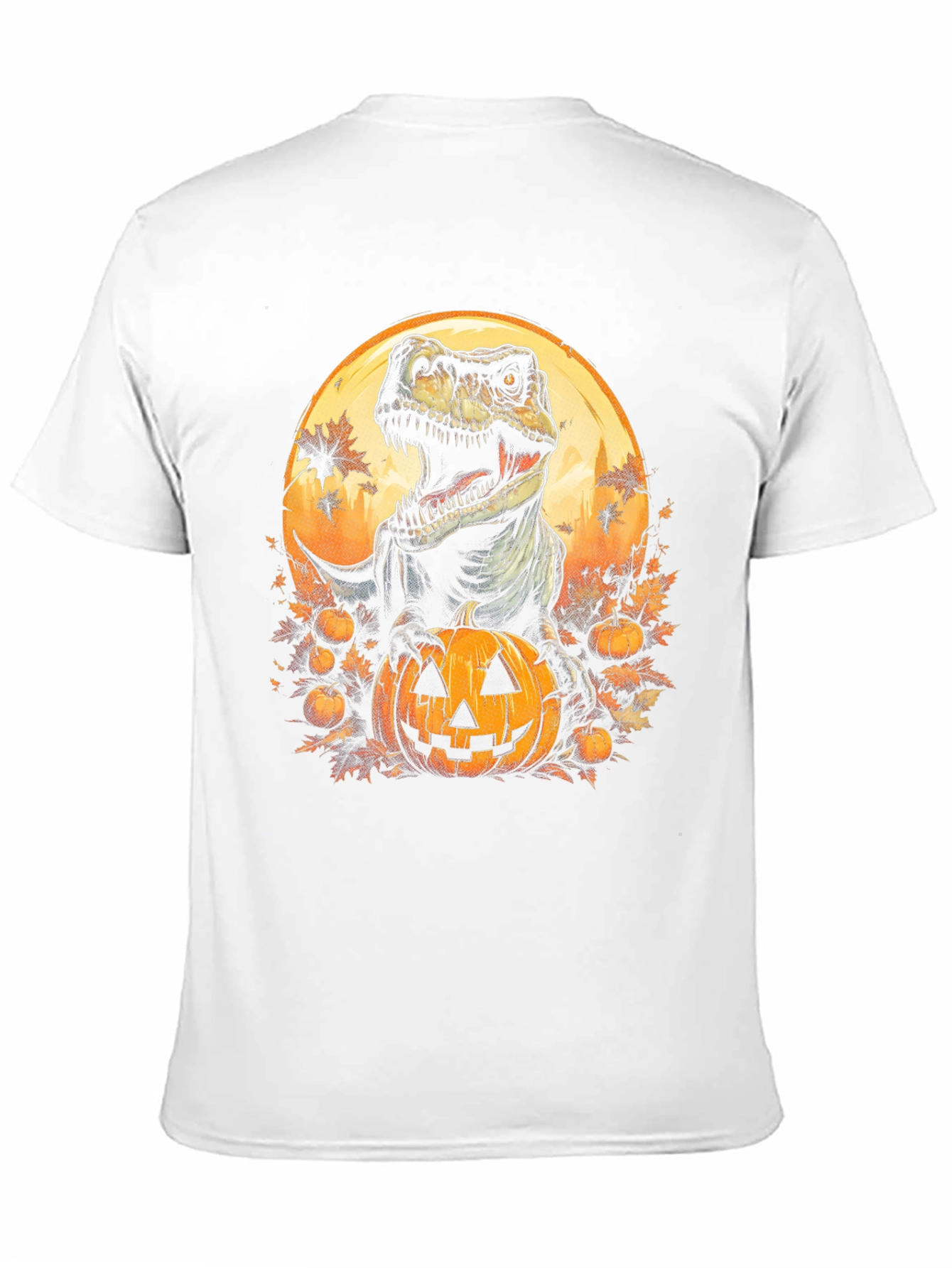 Dino Pumpkin Halloween T-Shirt