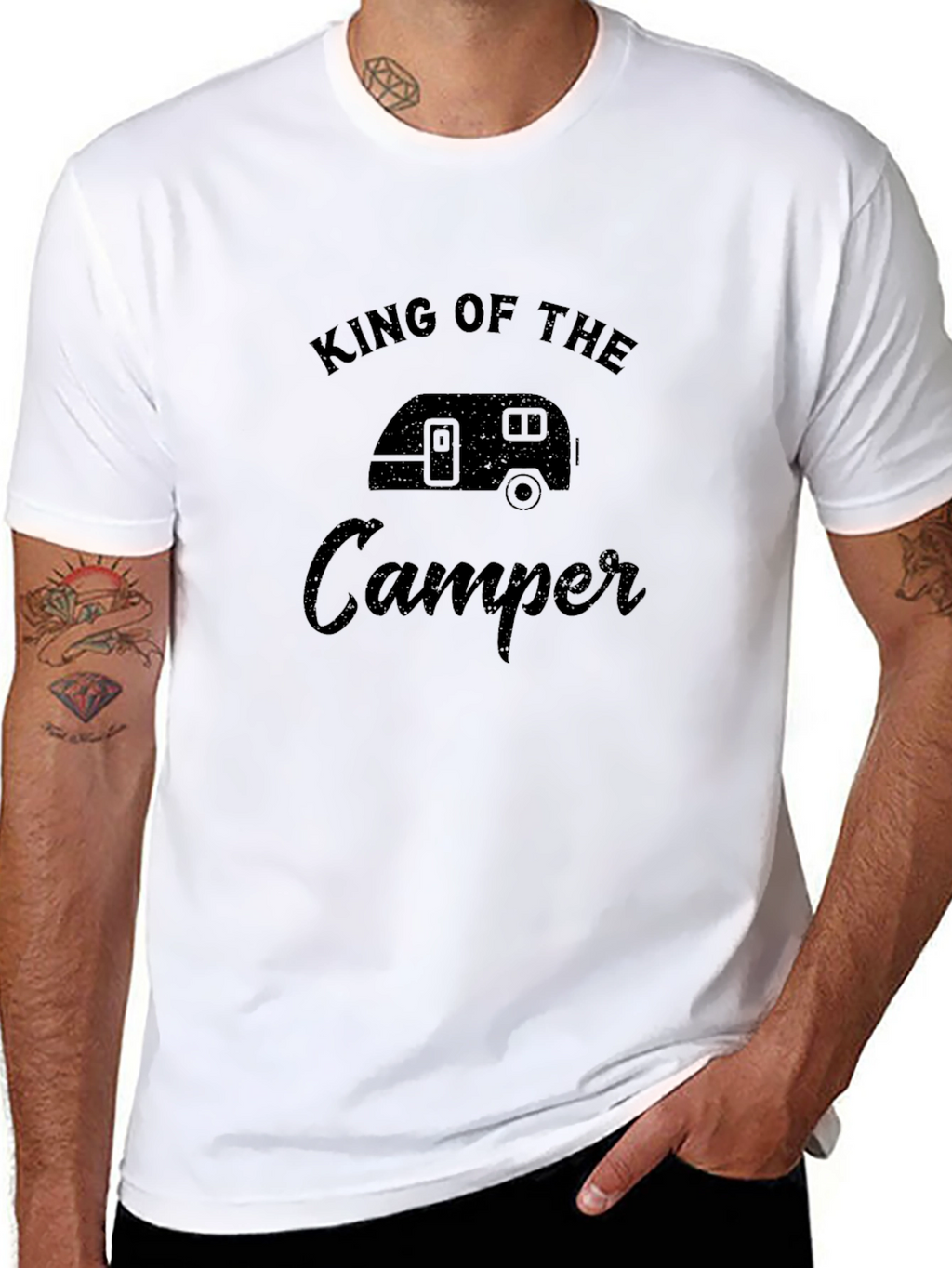 King of the Camper Black T-Shirt