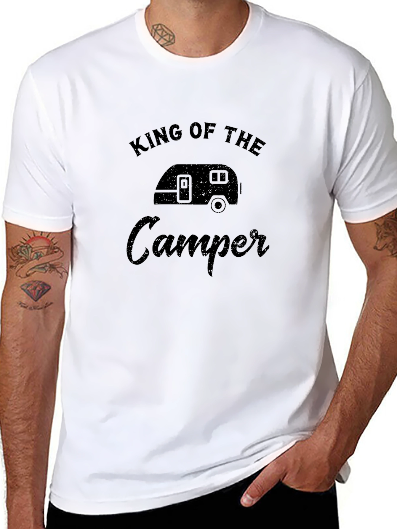 King of the Camper Black T-Shirt