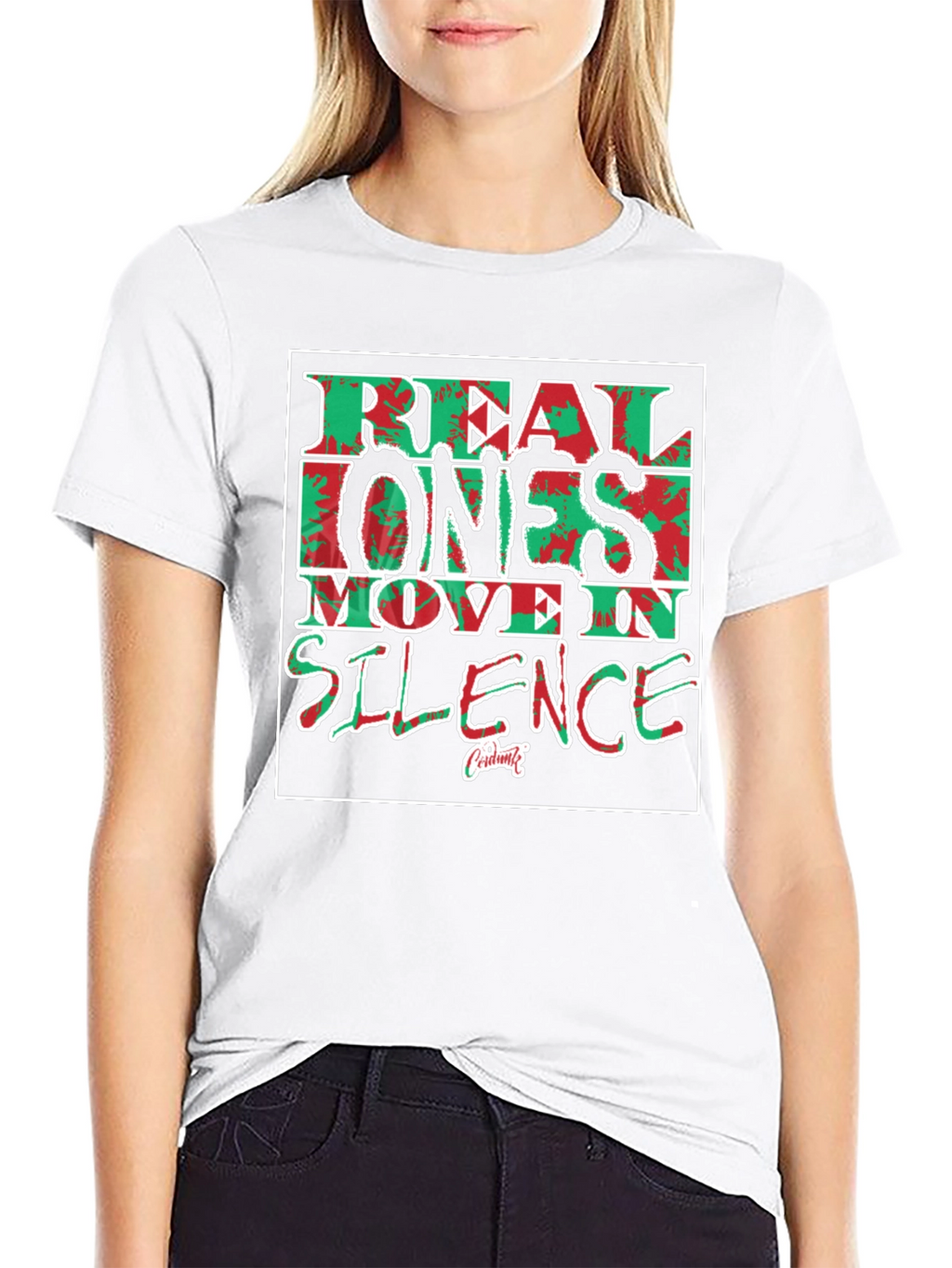 Real Ones Move In Silence Graphic Tee