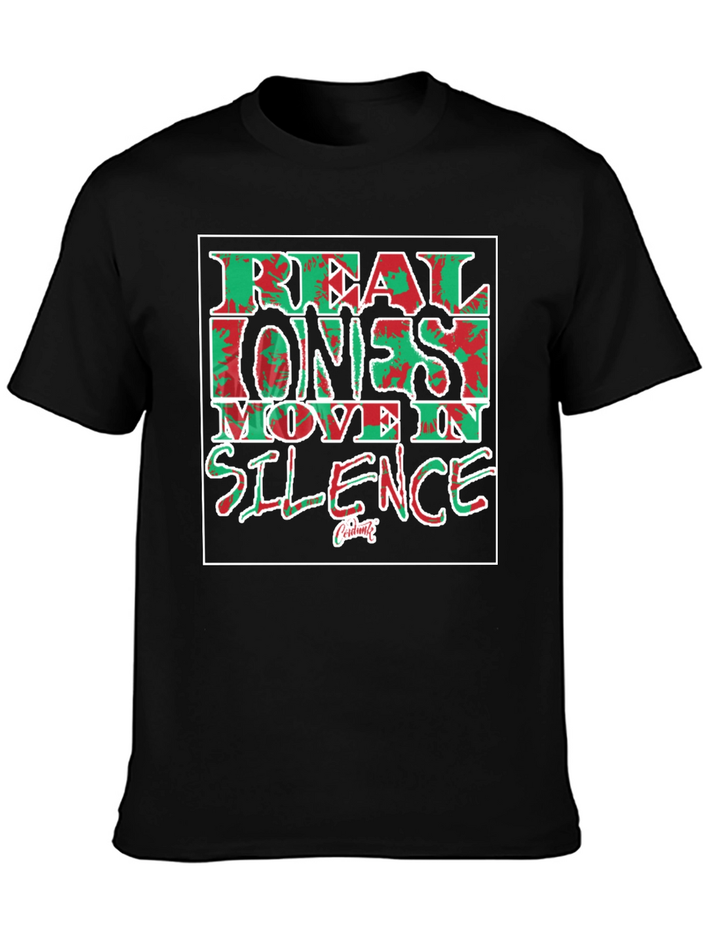 Real Ones Move In Silence Graphic Tee