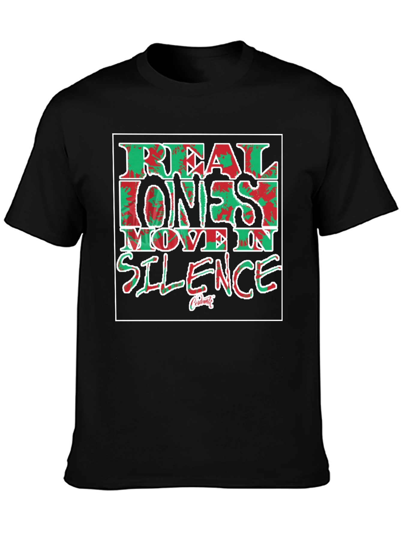 Real Ones Move In Silence Graphic Tee
