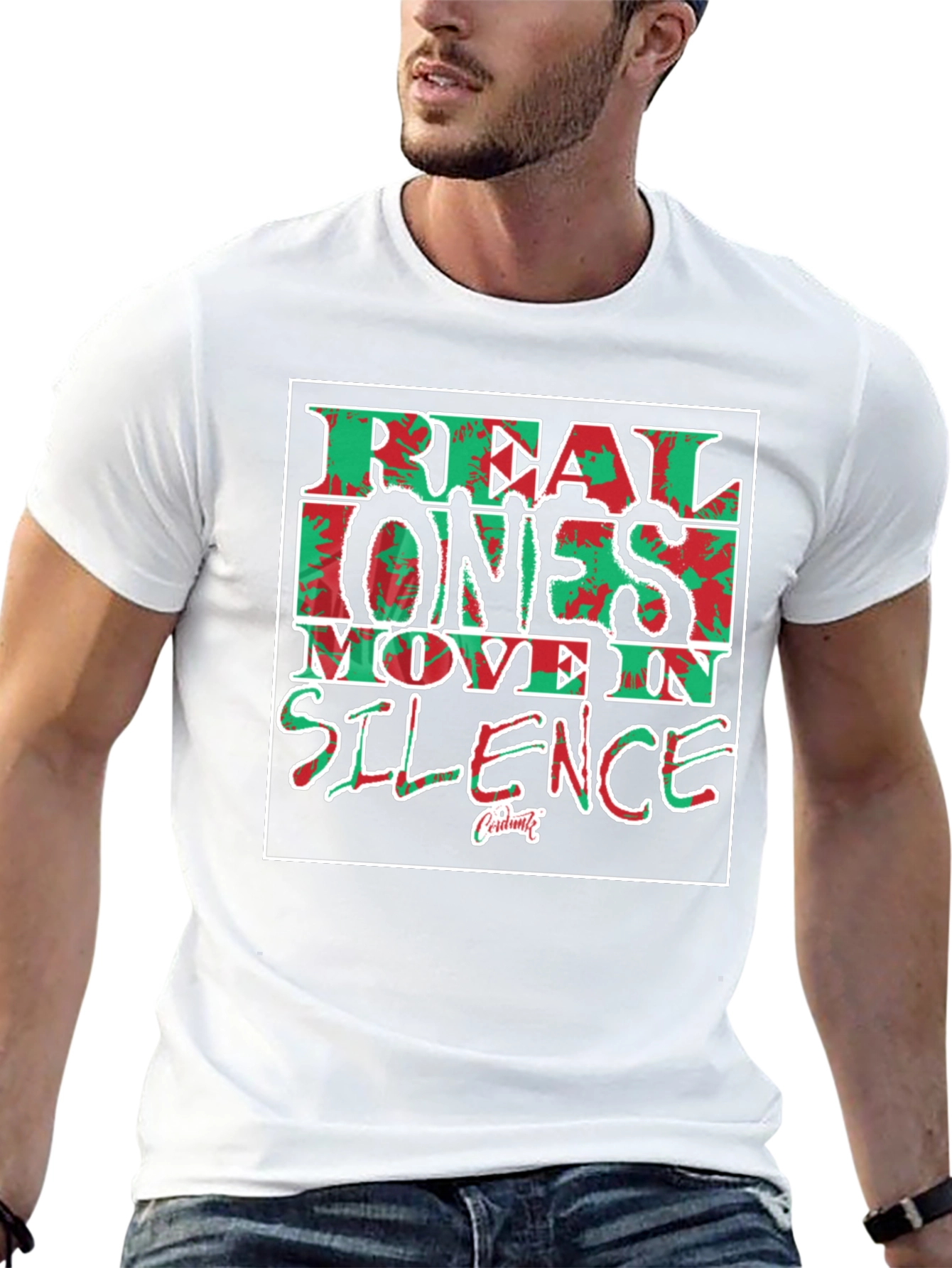 Real Ones Move In Silence Graphic Tee