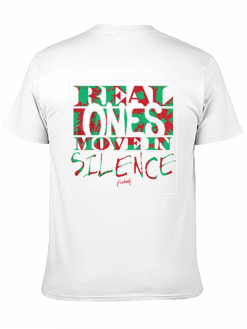 Real Ones Move In Silence Graphic Tee