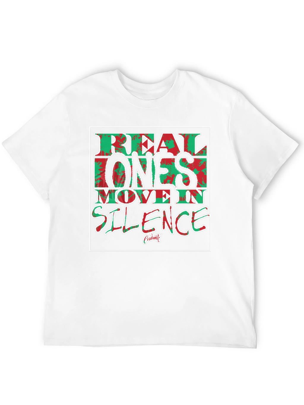 Real Ones Move In Silence Graphic Tee