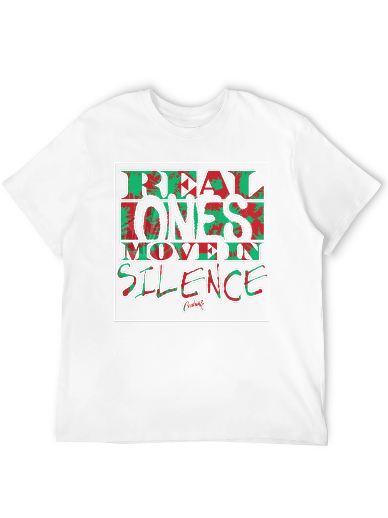 Real Ones Move In Silence Graphic Tee