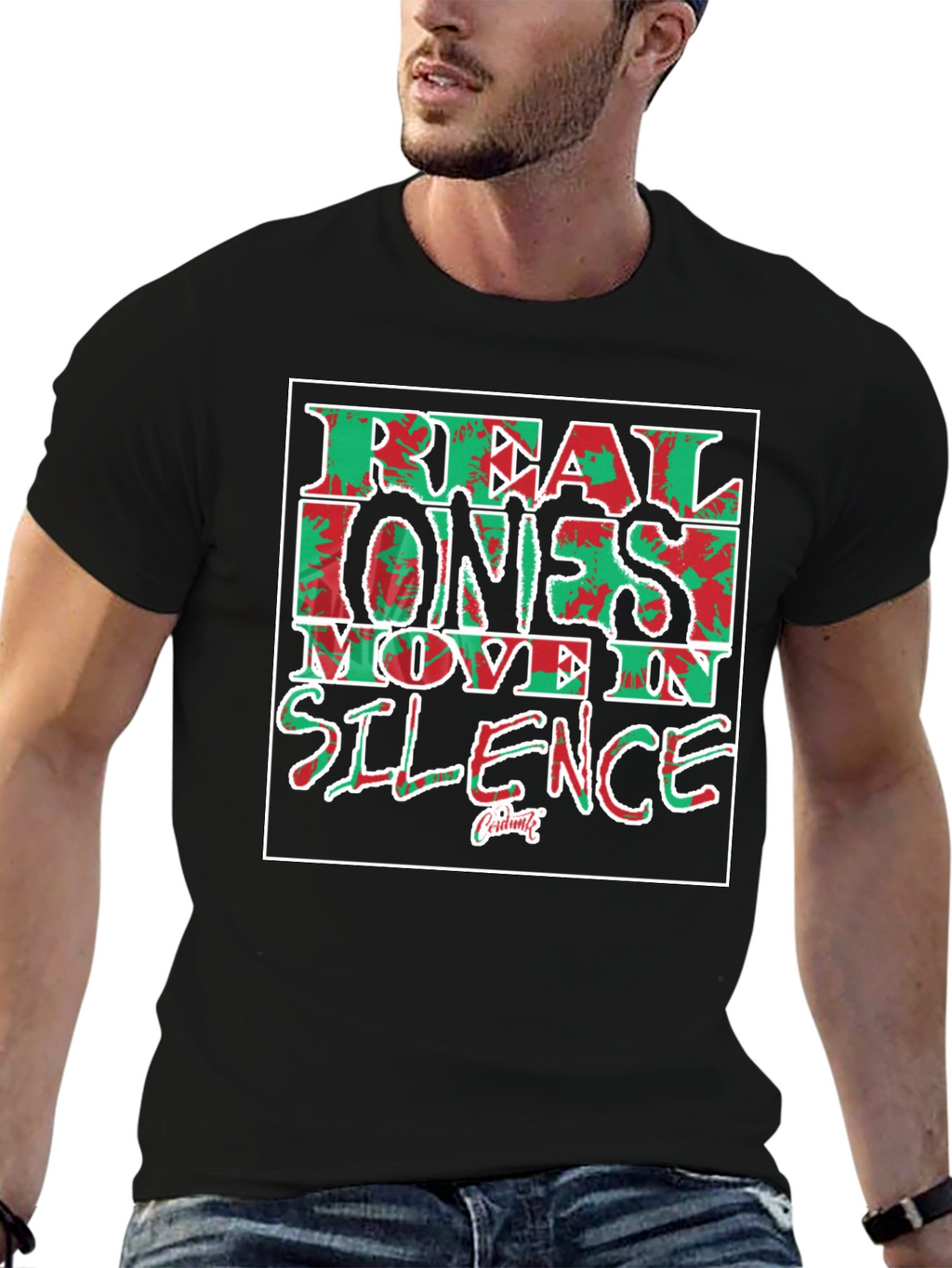 Real Ones Move In Silence Graphic Tee