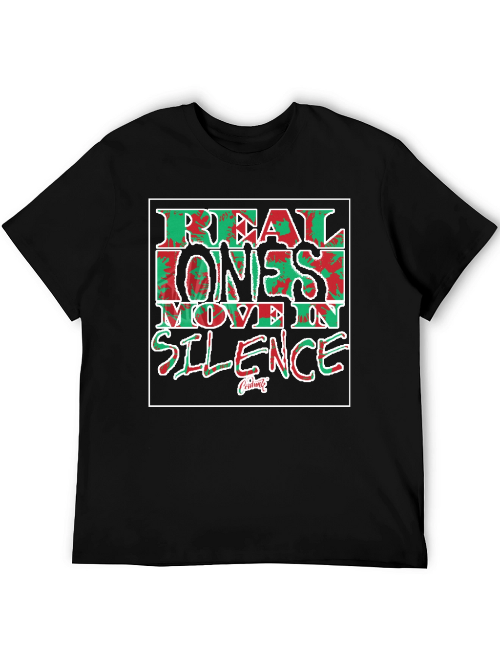 Real Ones Move In Silence Graphic Tee