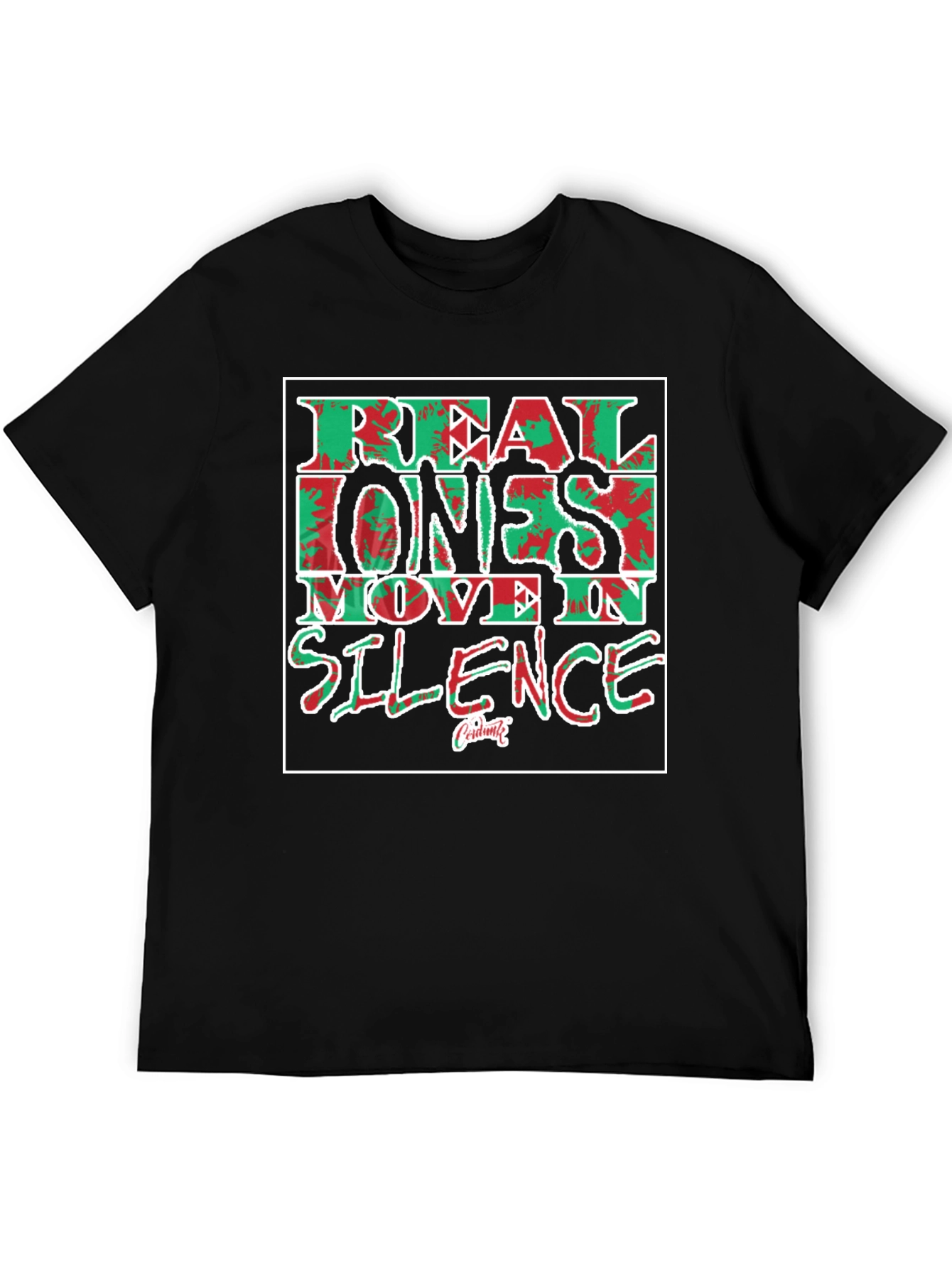 Real Ones Move In Silence Graphic Tee