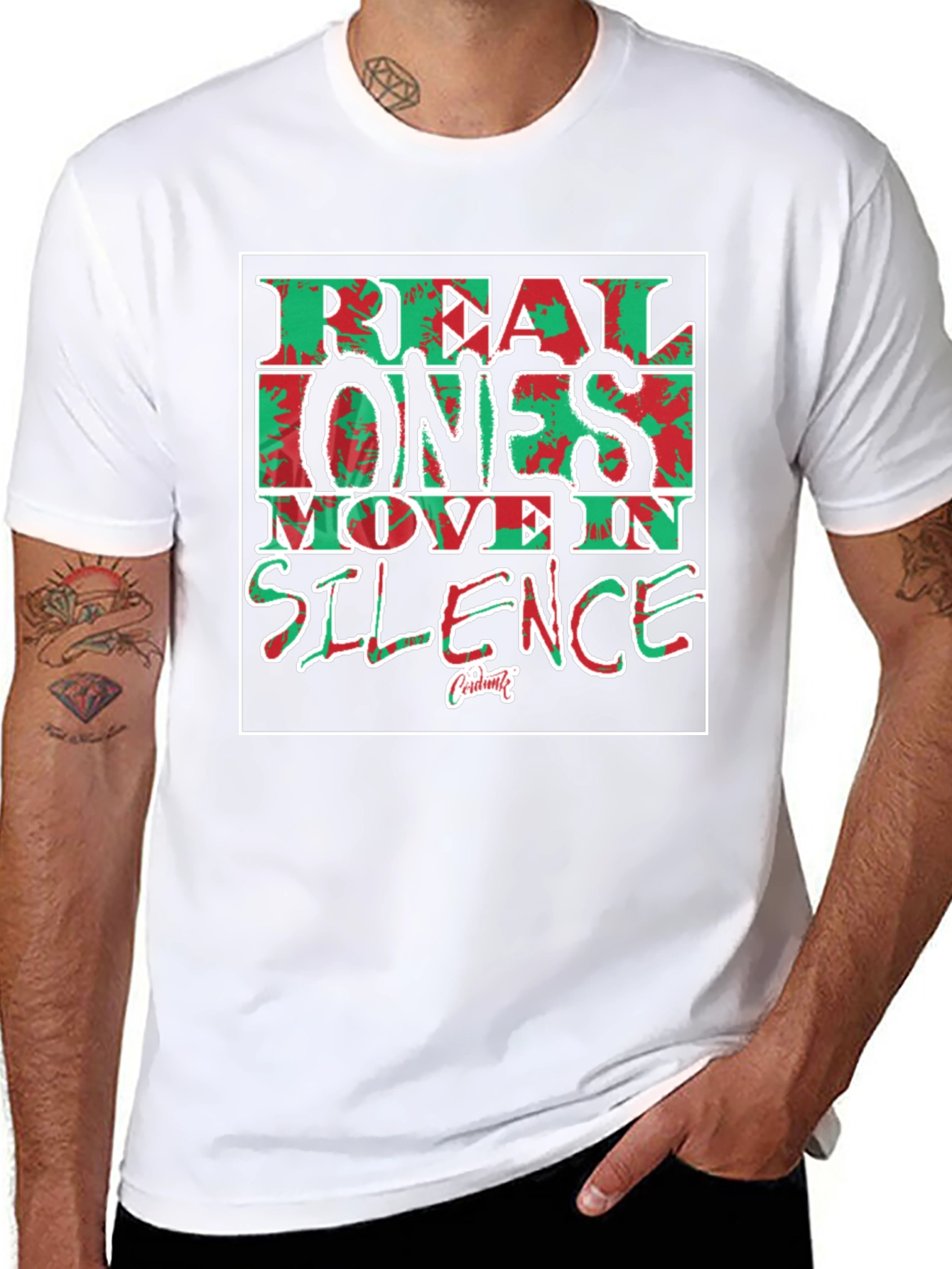 Real Ones Move In Silence Graphic Tee
