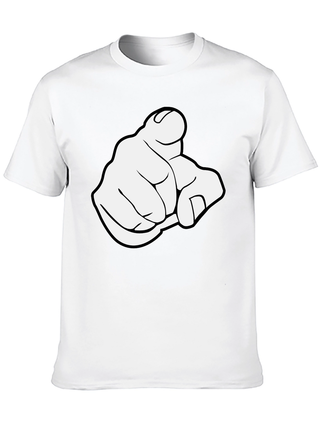 Pointing Finger Graphic T-Shirt