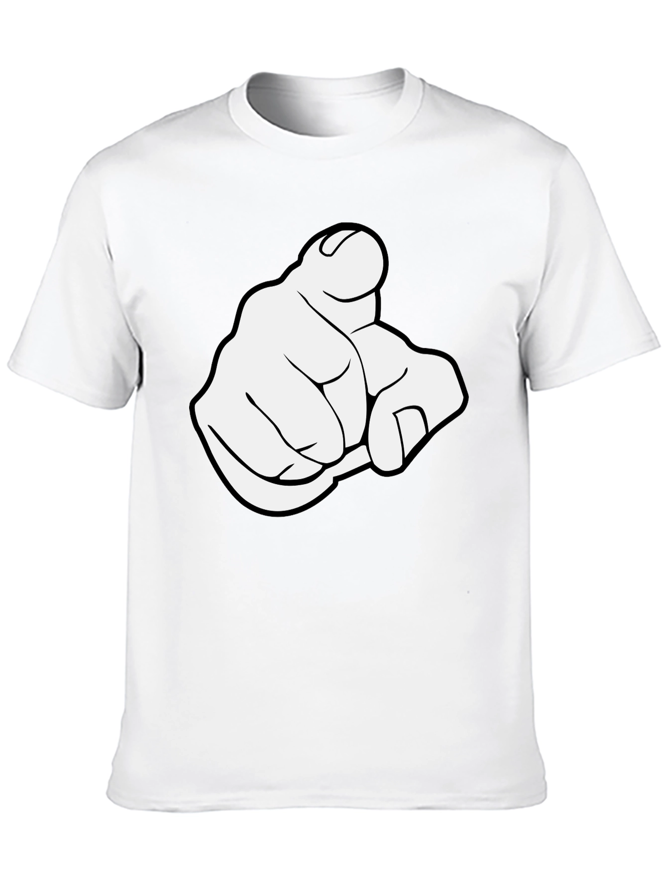 Pointing Finger Graphic T-Shirt
