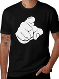 Pointing Finger Graphic T-Shirt