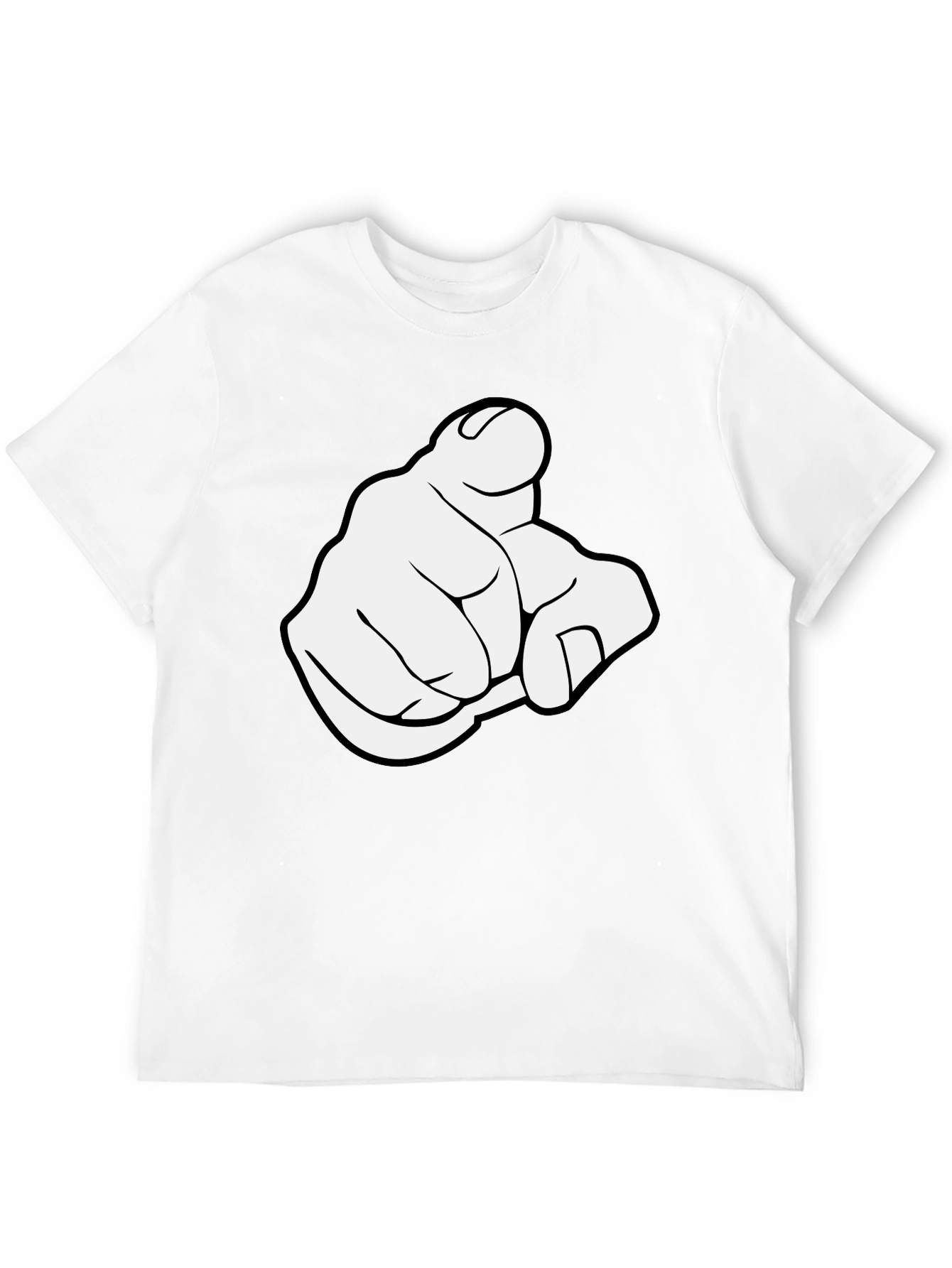 Pointing Finger Graphic T-Shirt