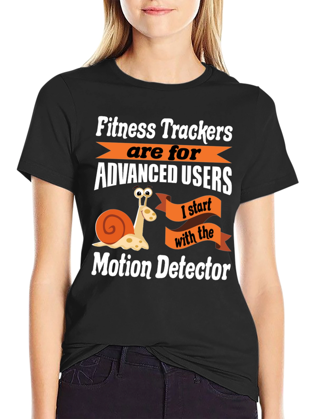 Motion Detector Funny Snail Graphic T-Shirt
