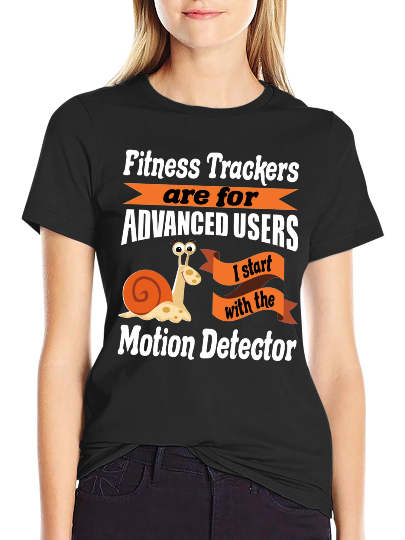Motion Detector Funny Snail Graphic T-Shirt