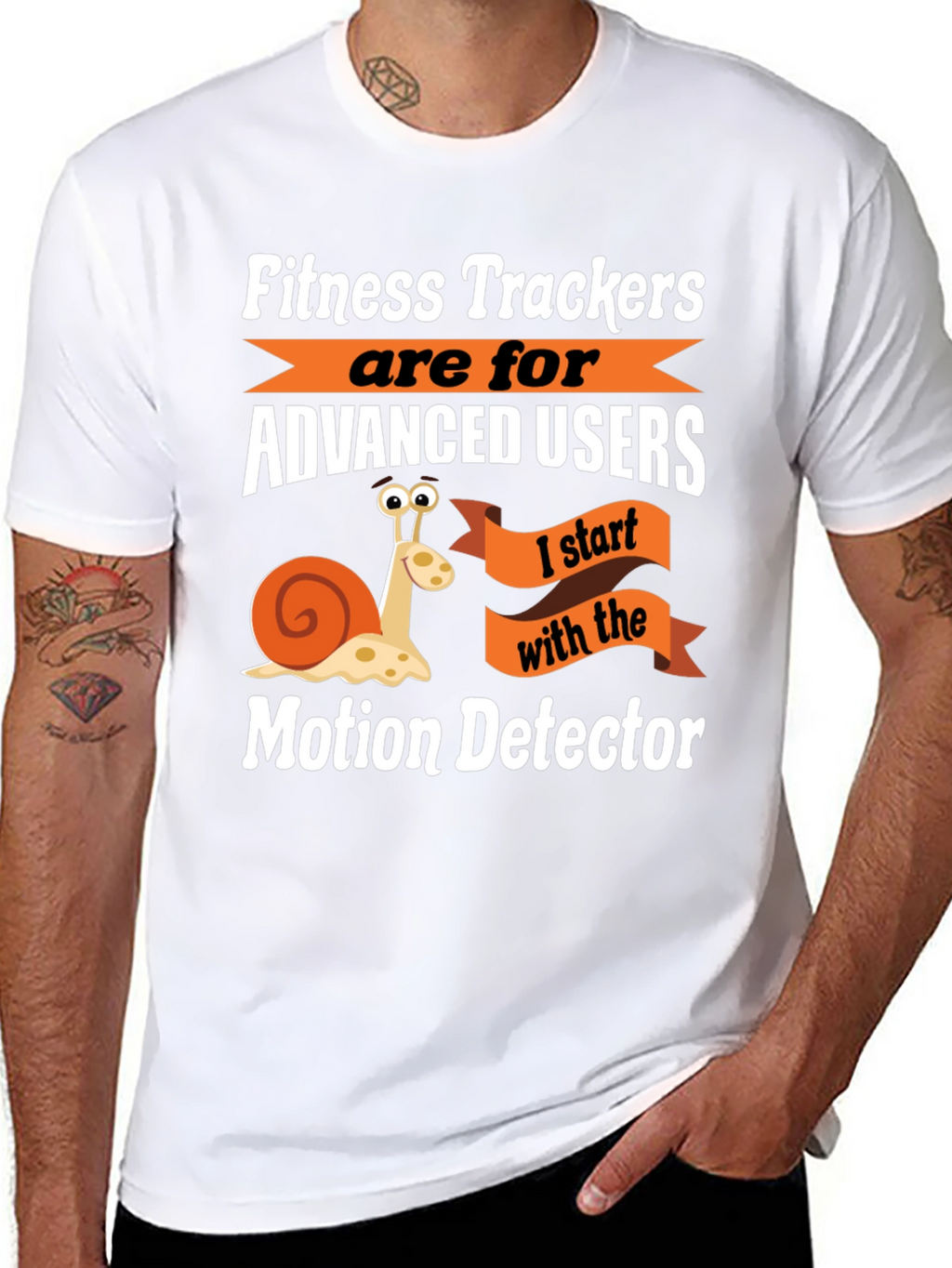 Motion Detector Funny Snail Graphic T-Shirt