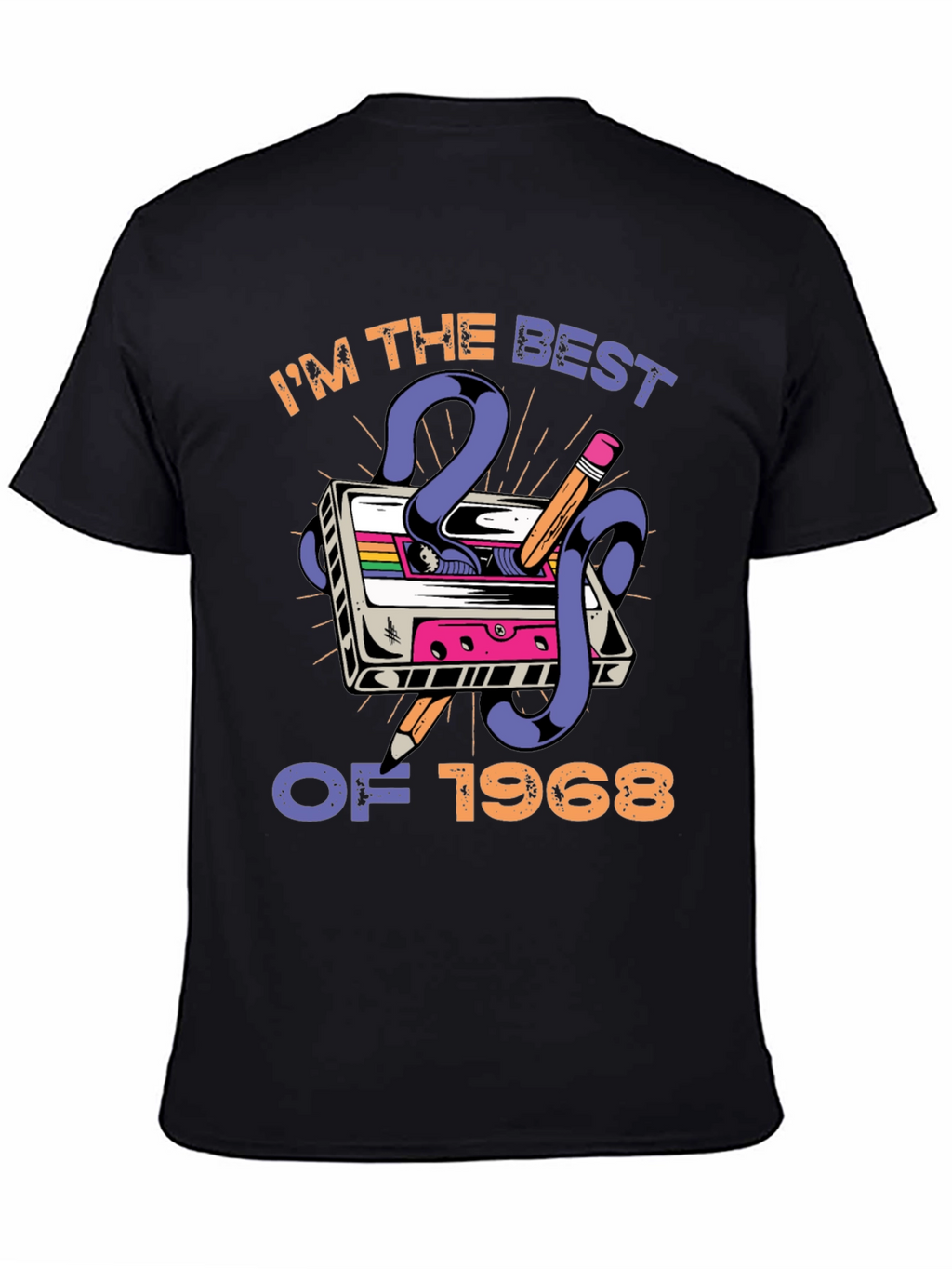 Retro Cassette Tape Best of 1968 Graphic T-Shirt