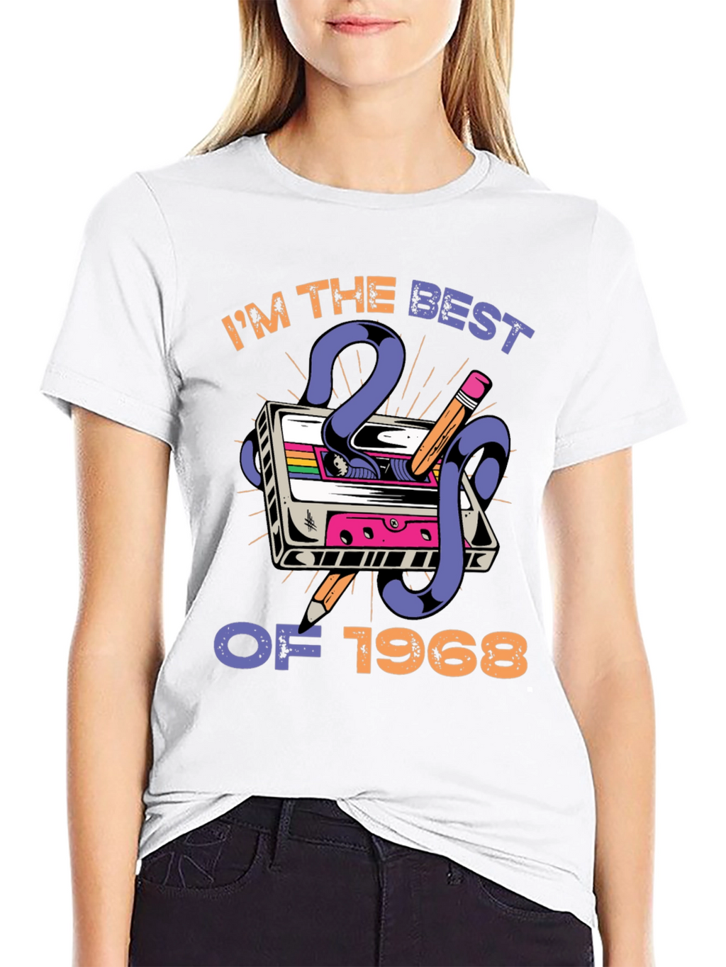 Retro Cassette Tape Best of 1968 Graphic T-Shirt