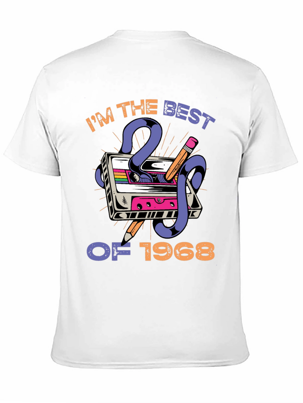 Retro Cassette Tape Best of 1968 Graphic T-Shirt