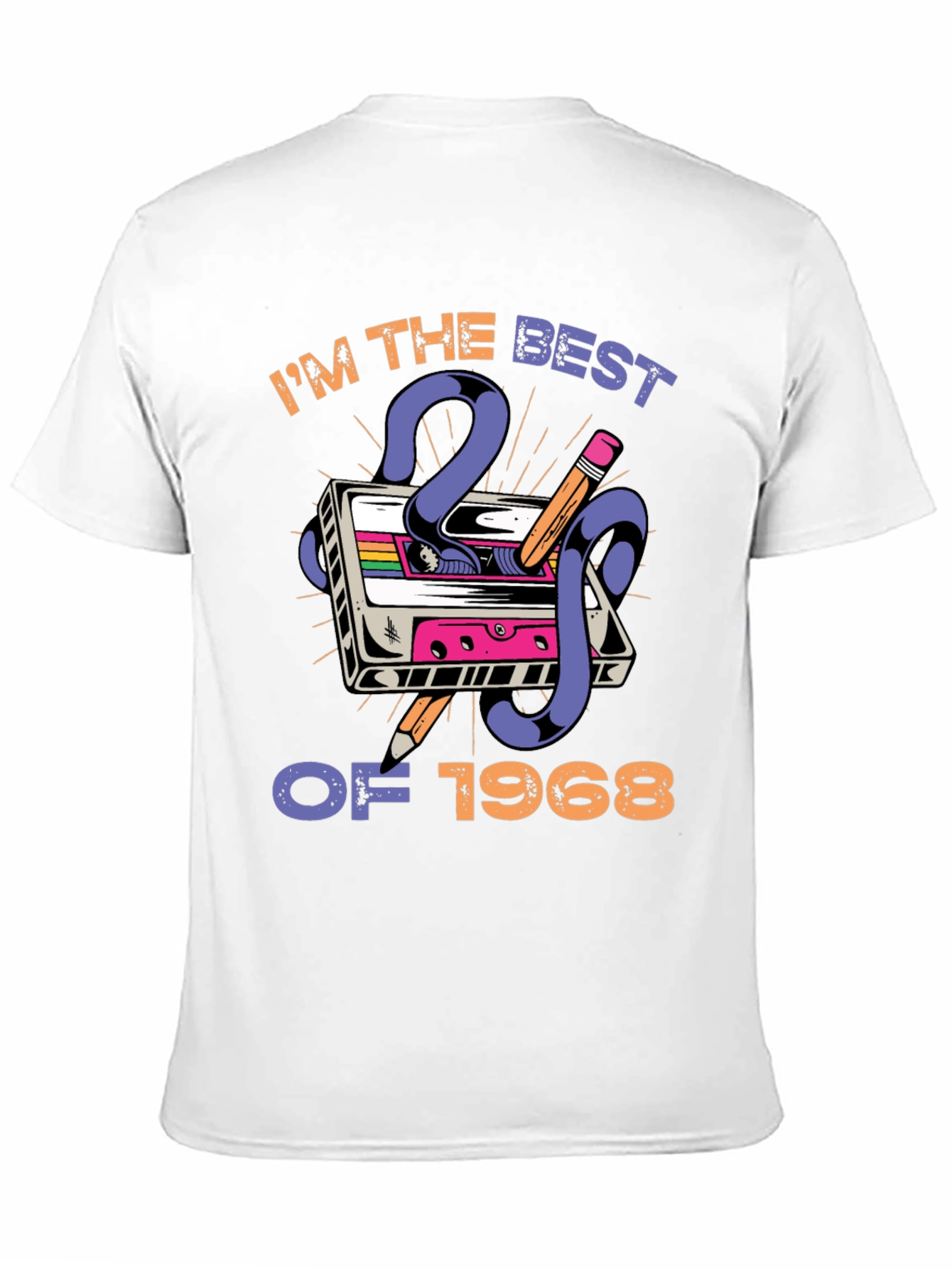 Retro Cassette Tape Best of 1968 Graphic T-Shirt