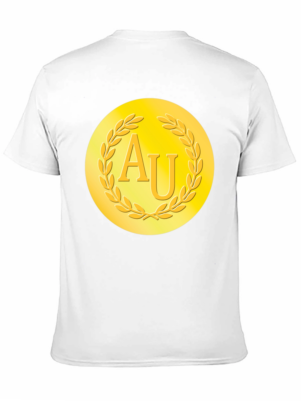 Gold AU Symbol Black T-Shirt