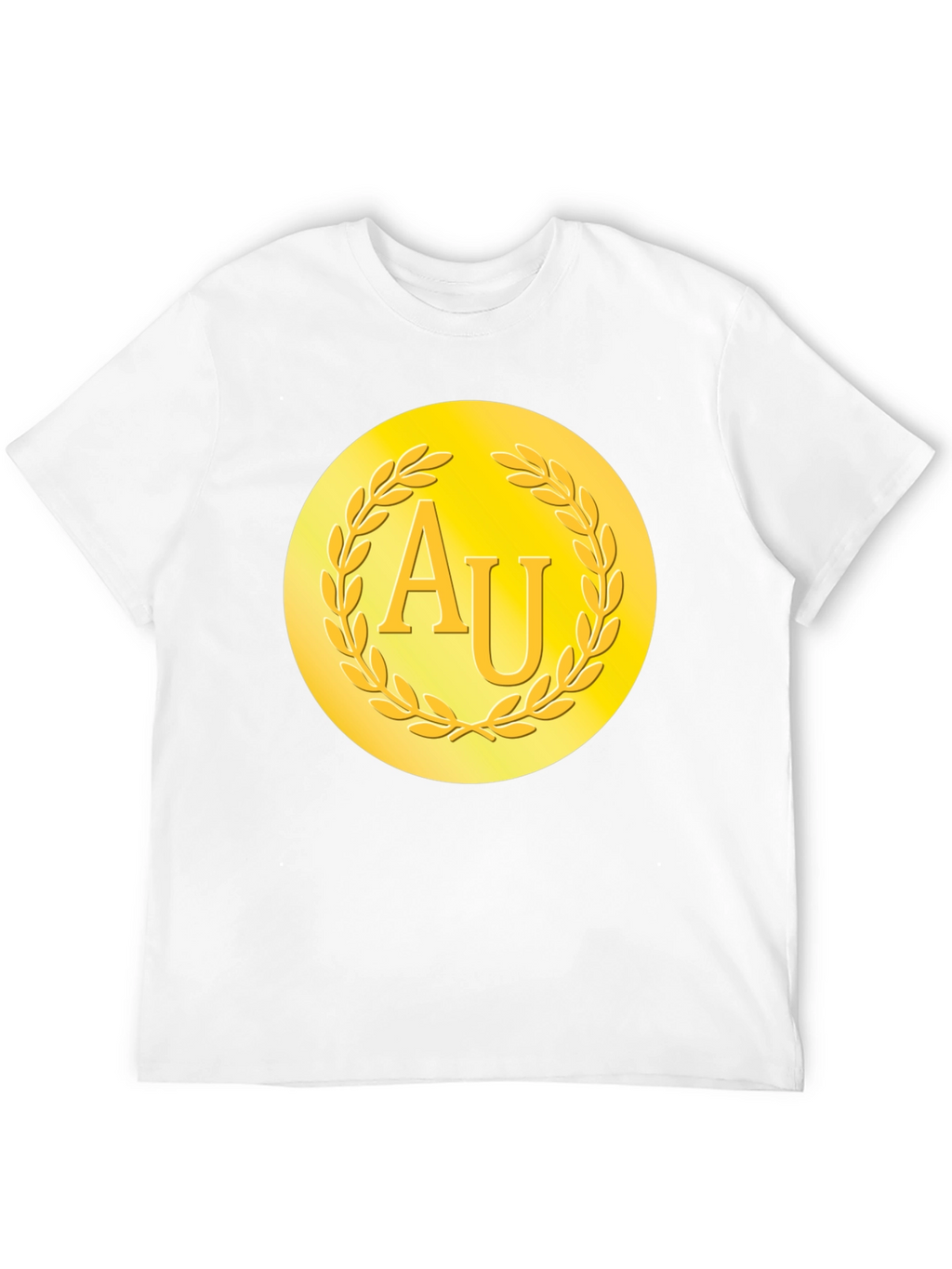Gold AU Symbol Black T-Shirt