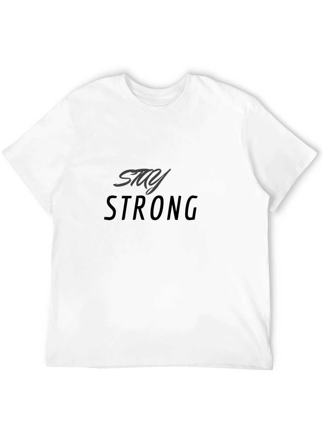 Stay Strong Black Graphic Tee