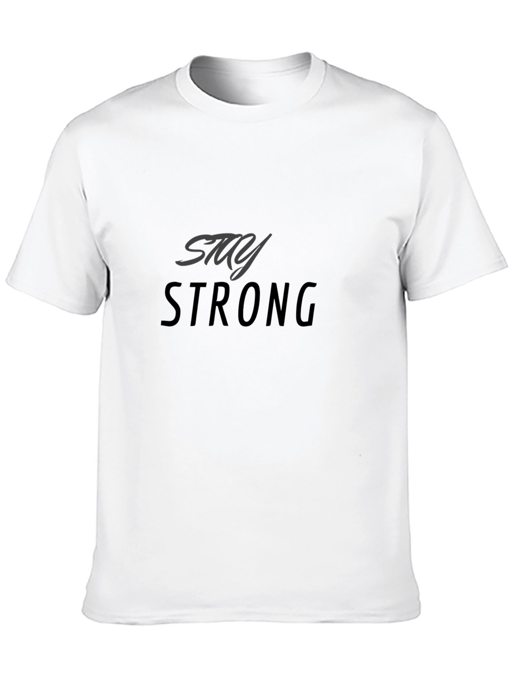 Stay Strong Black Graphic Tee