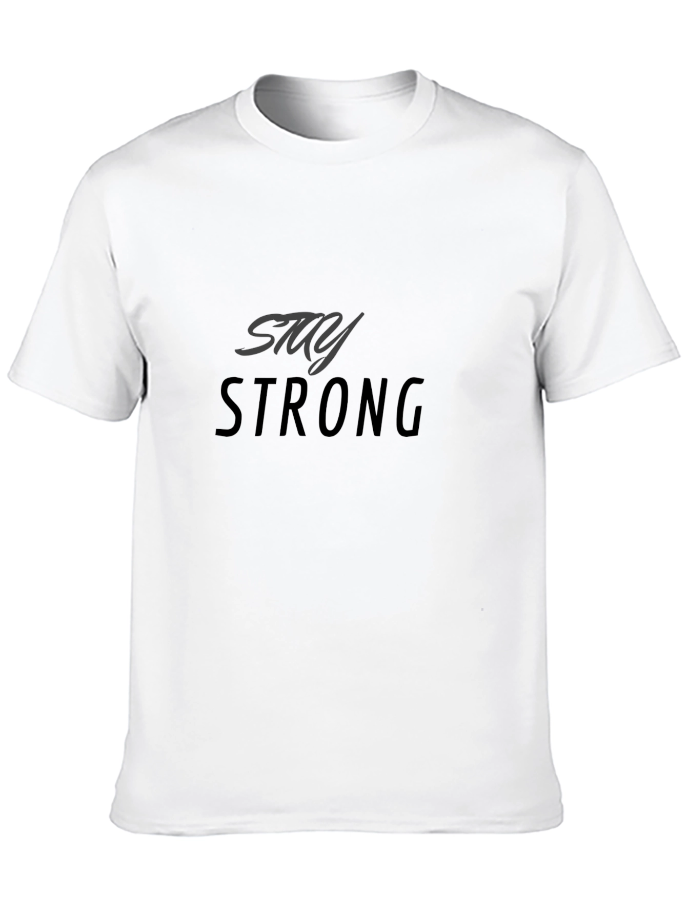 Stay Strong Black Graphic Tee