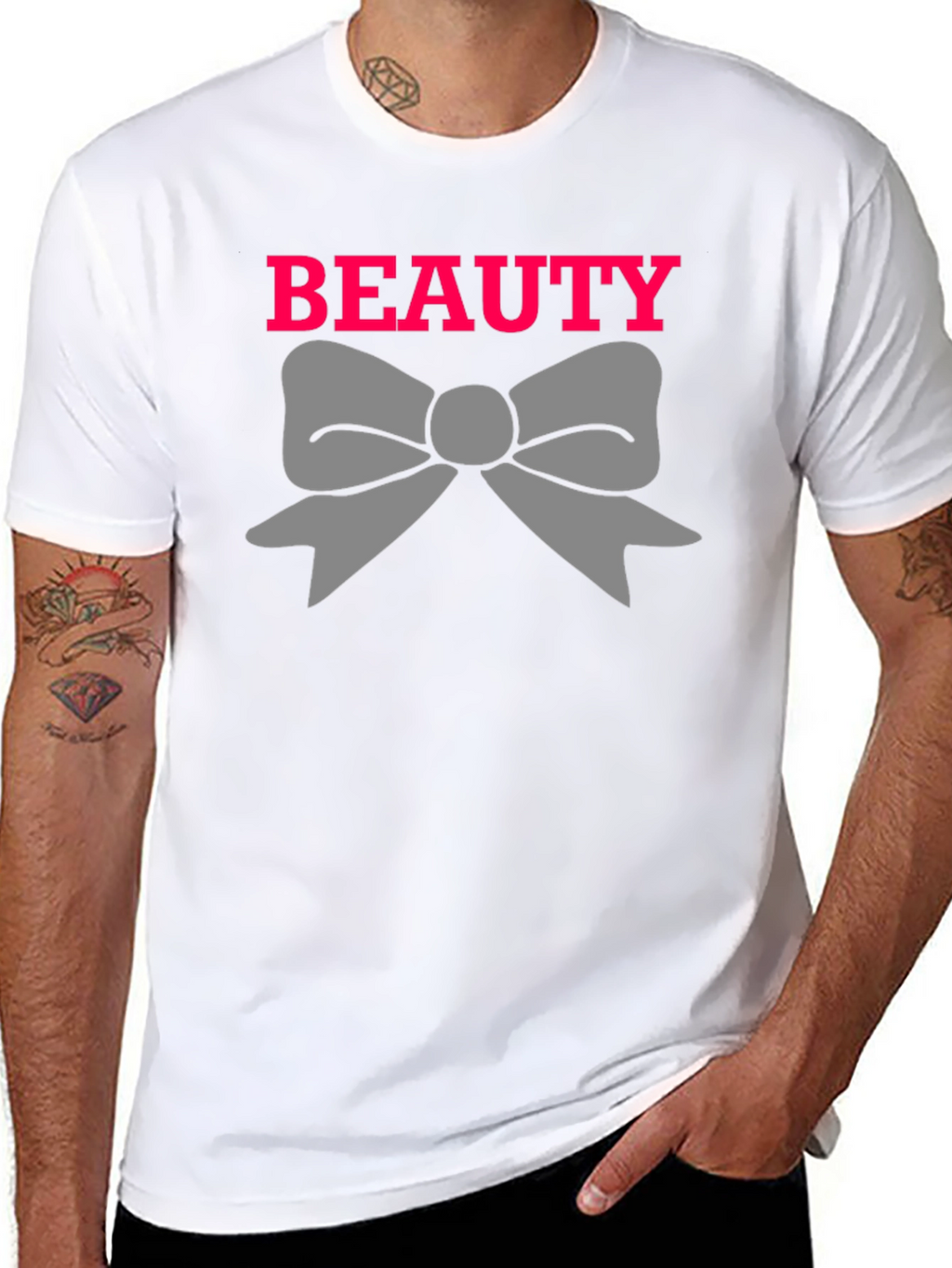Beauty Bow Graphic Tee - Stylish Casual Wear
