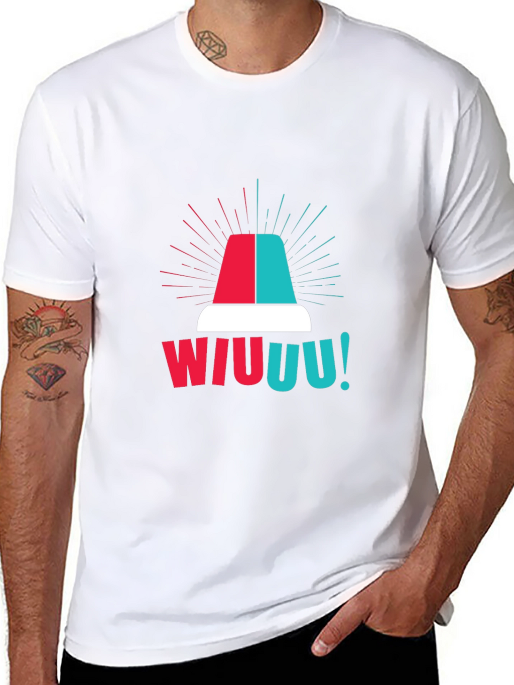 WIUUU! Siren T-Shirt - Emergency Vehicle Graphic Tee