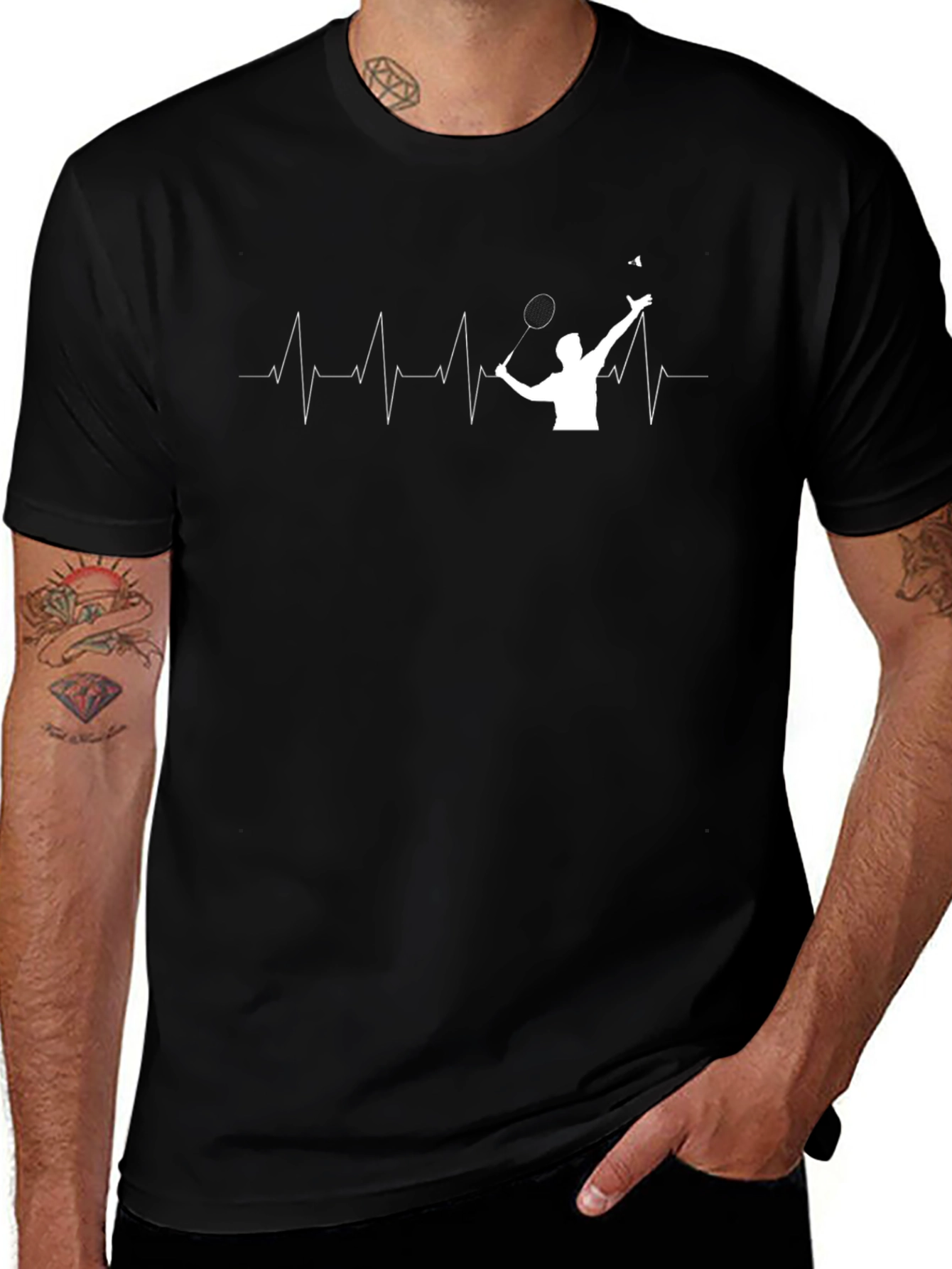 Badminton Heartbeat T-Shirt