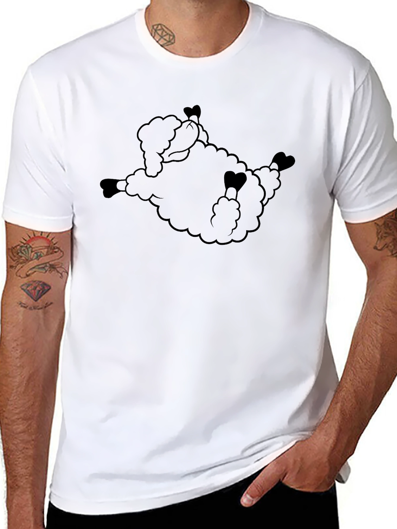 Black Sheep Graphic Tee - Soft Cotton Comfort